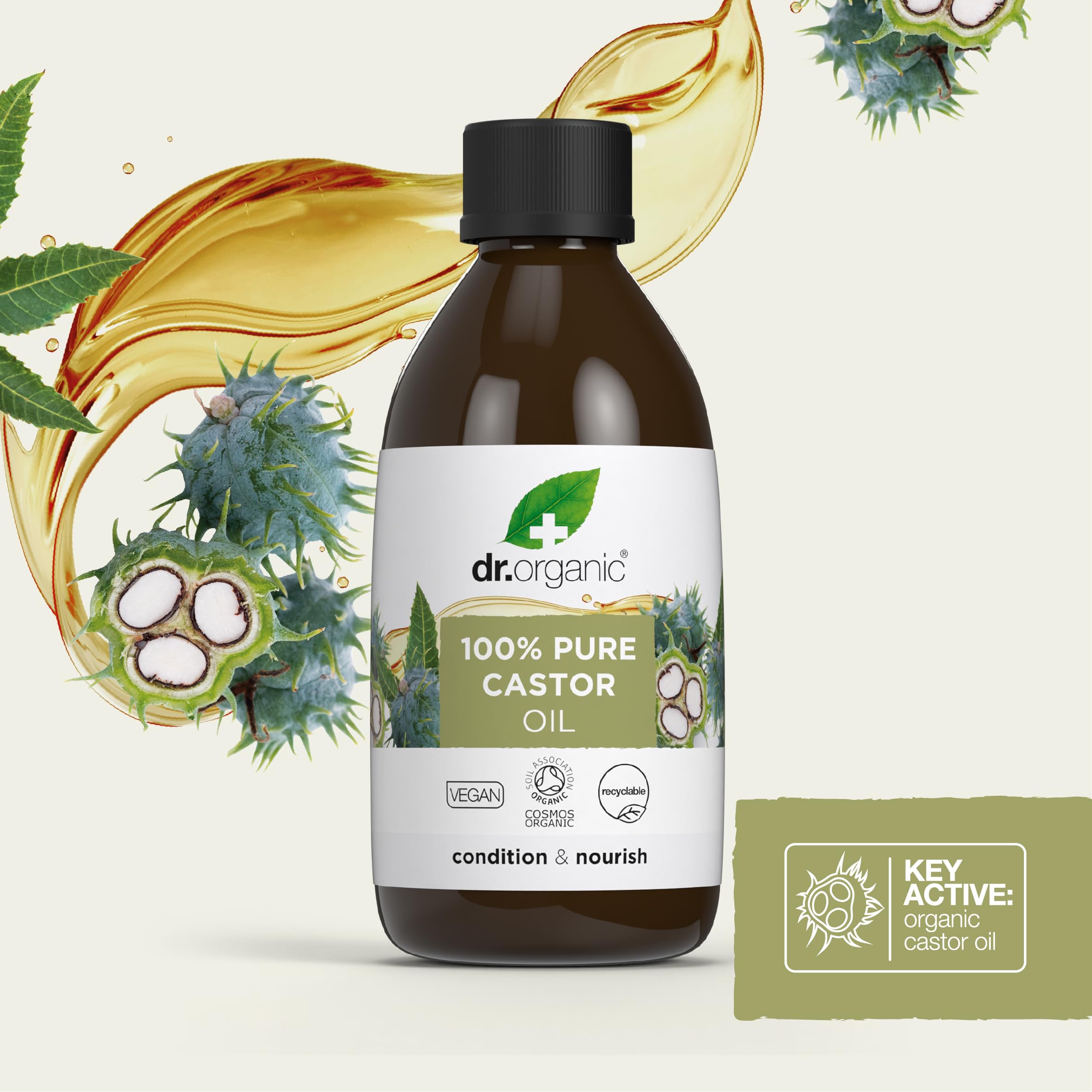 Dr Organic 100% Pure Cold Pressed Castor Oil for Nourishing Skin & Hair 6