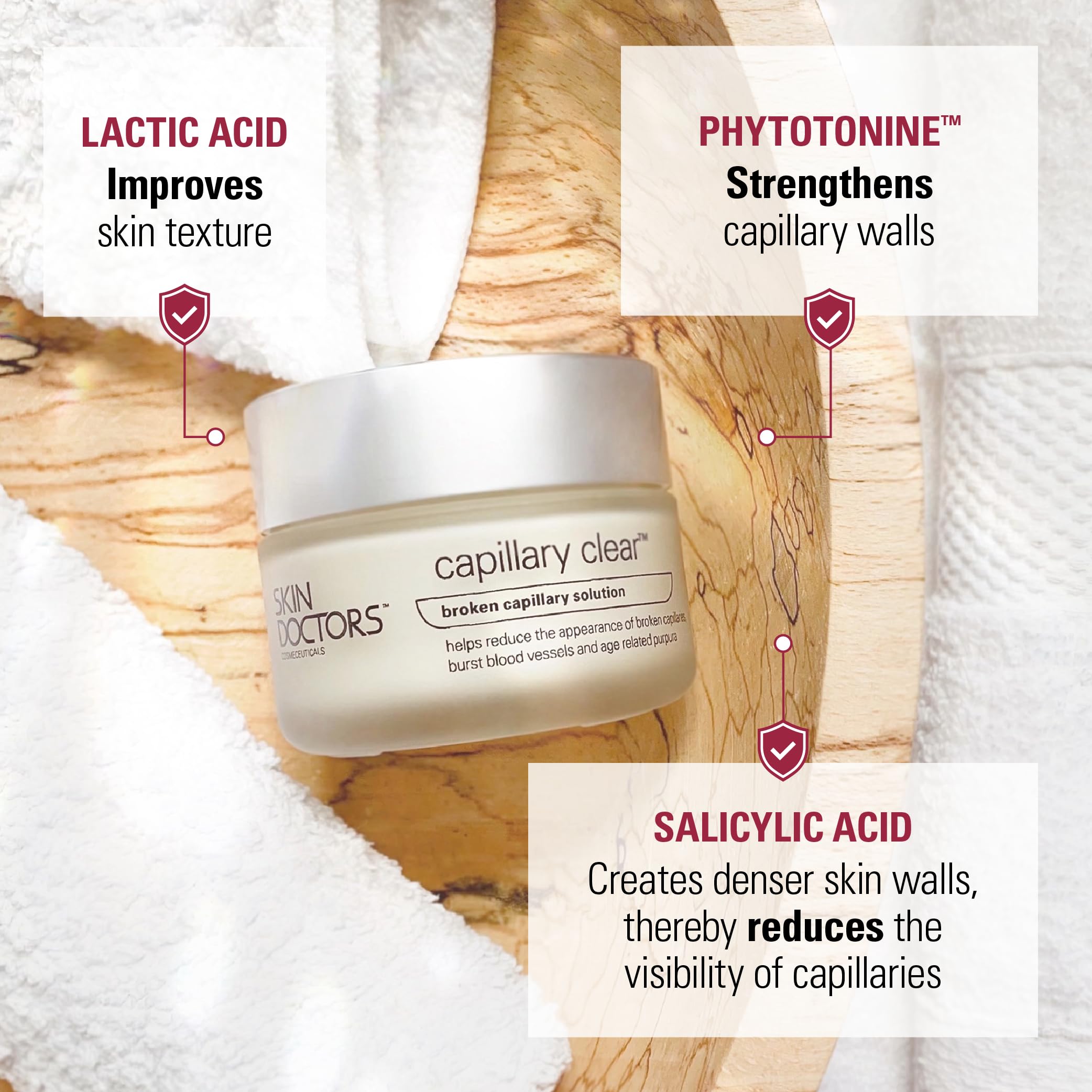 Skin Doctors Capillary Clear Cream for Broken Capillaries, Redness & Blemishes - 50ml 4