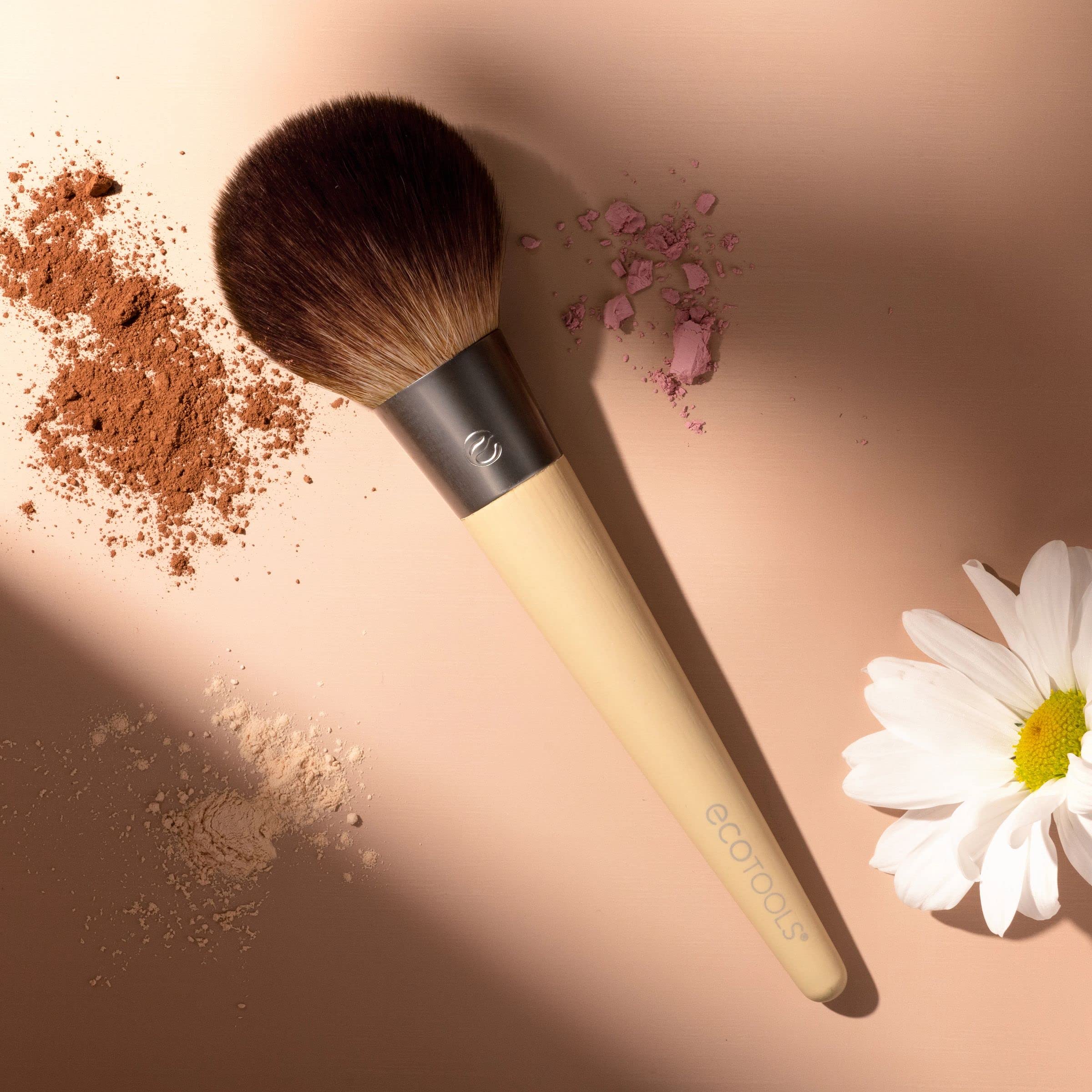 EcoTools Full Powder Brush for Loose & Pressed Powder - Vegan, Cruelty-Free Setting Makeup Tool 7