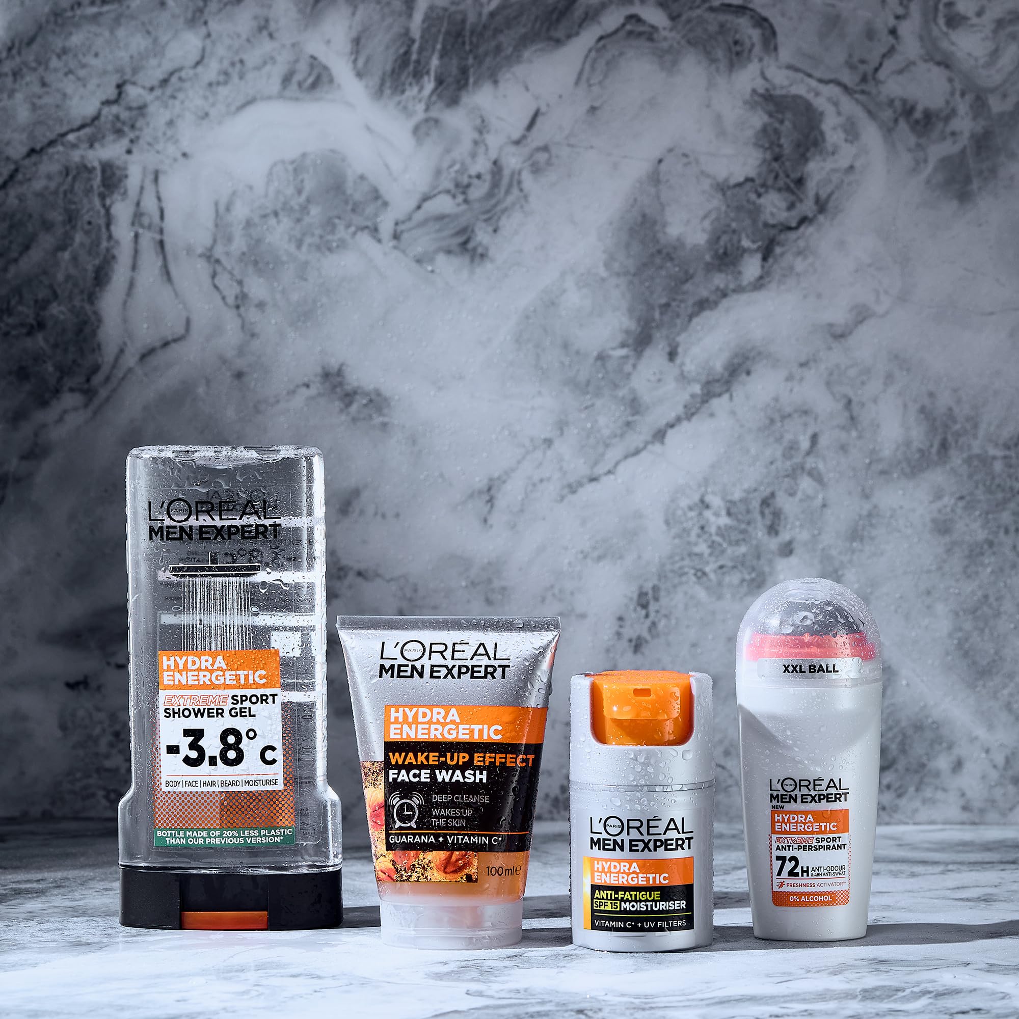 L'Oréal Men Expert, Sportpflege-Geschenkset für Männer, 4-Schritte-Routine zur Reinigung 3