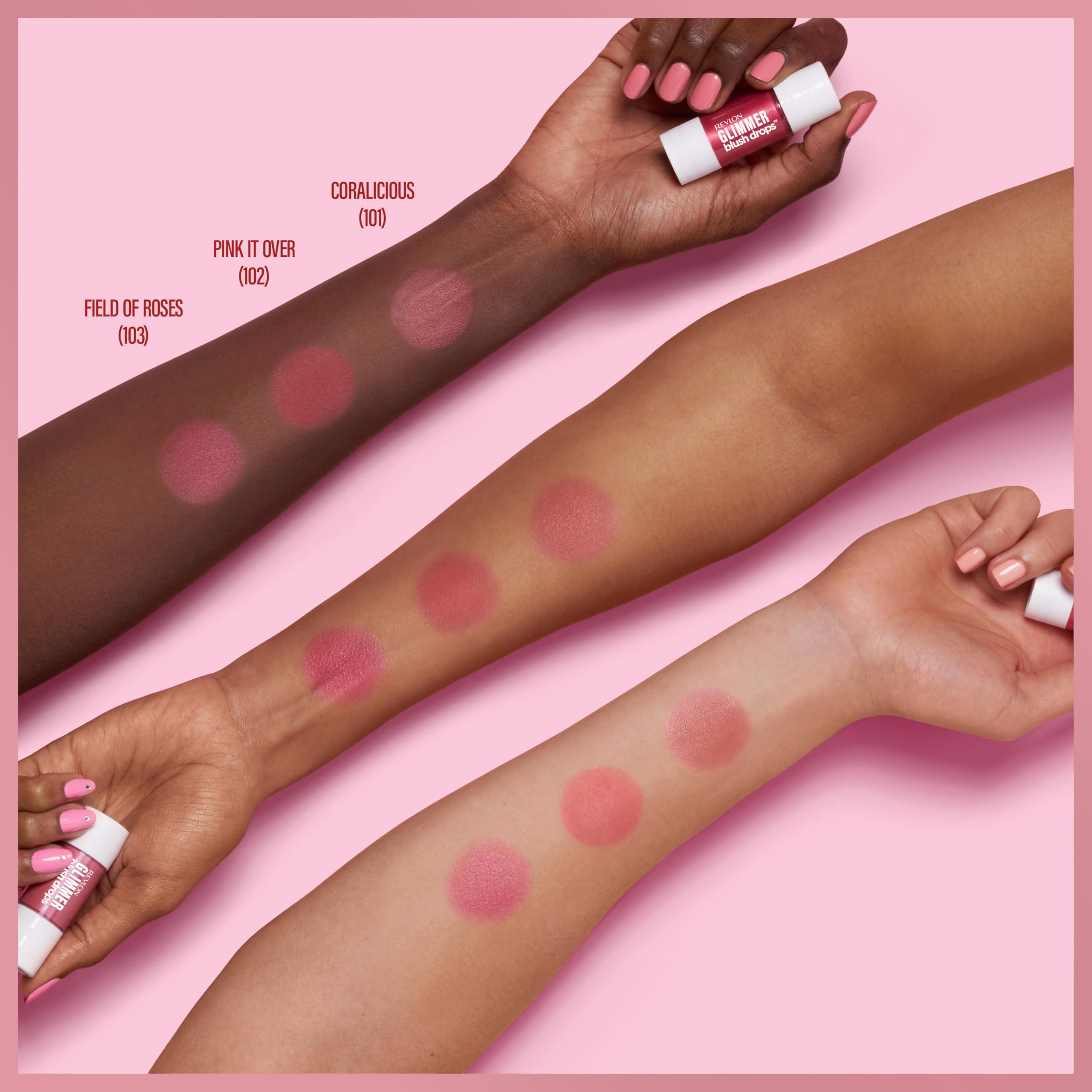 Revlon Glimmer Blush Drops - Hydrating Liquid Blusher with Plumping Formula 8