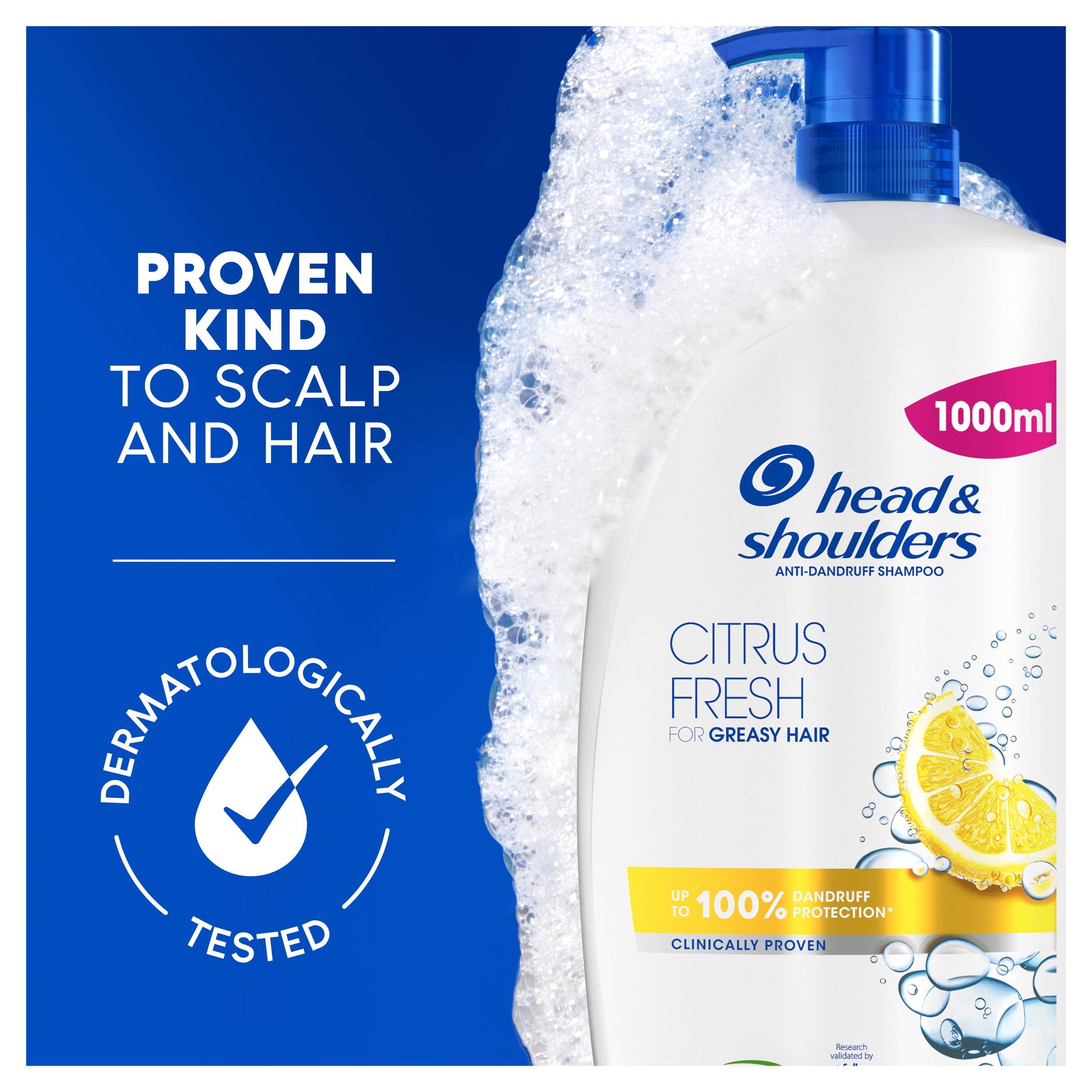 Head & Shoulders Citrus Fresh Anti-Dandruff Shampoo for Greasy Hair, 1000ml 5
