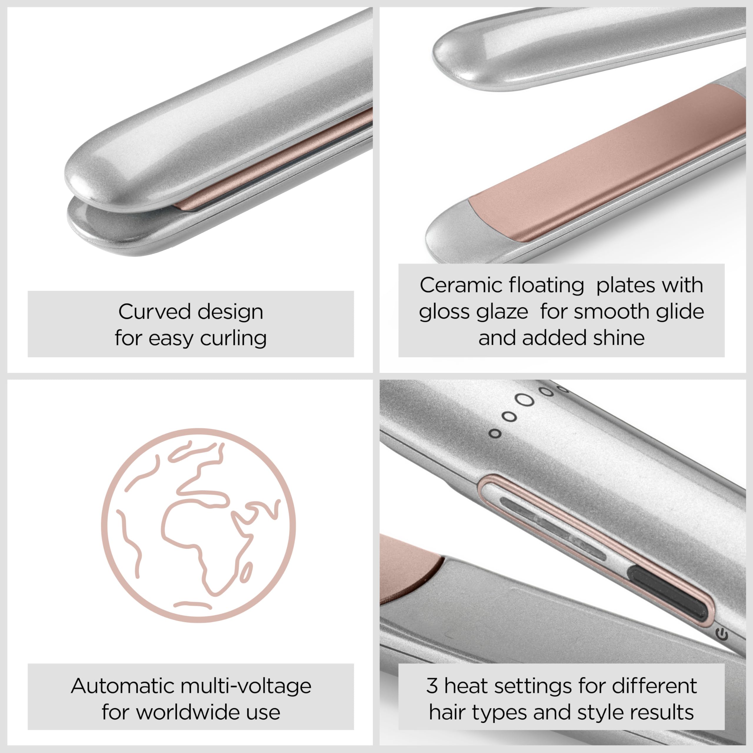 BaByliss Cosmos Hair Straighteners 2025 with Ceramic Smooth-Glide Technology