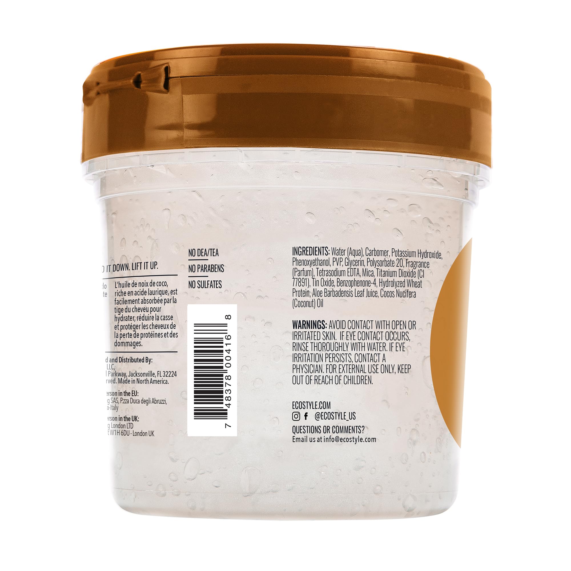 Eco Styler Coconut Oil Styling Gel for Superior Hold and Shine (16oz)