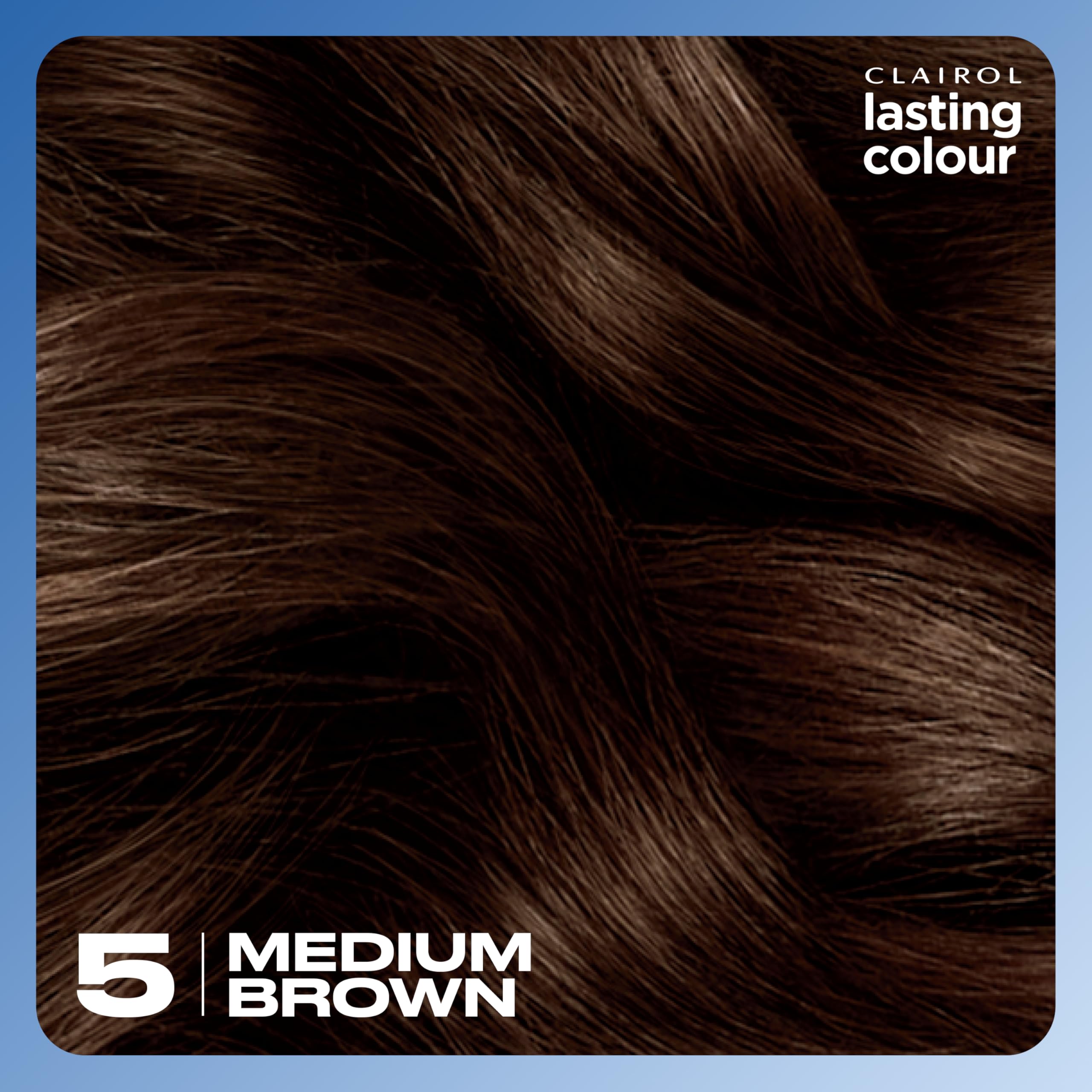 Clairol Permanente Haarfarbe | Ideale Grauabdeckung | Glänzendes und gepflegtes Haar | 5 Mittelbraun 7