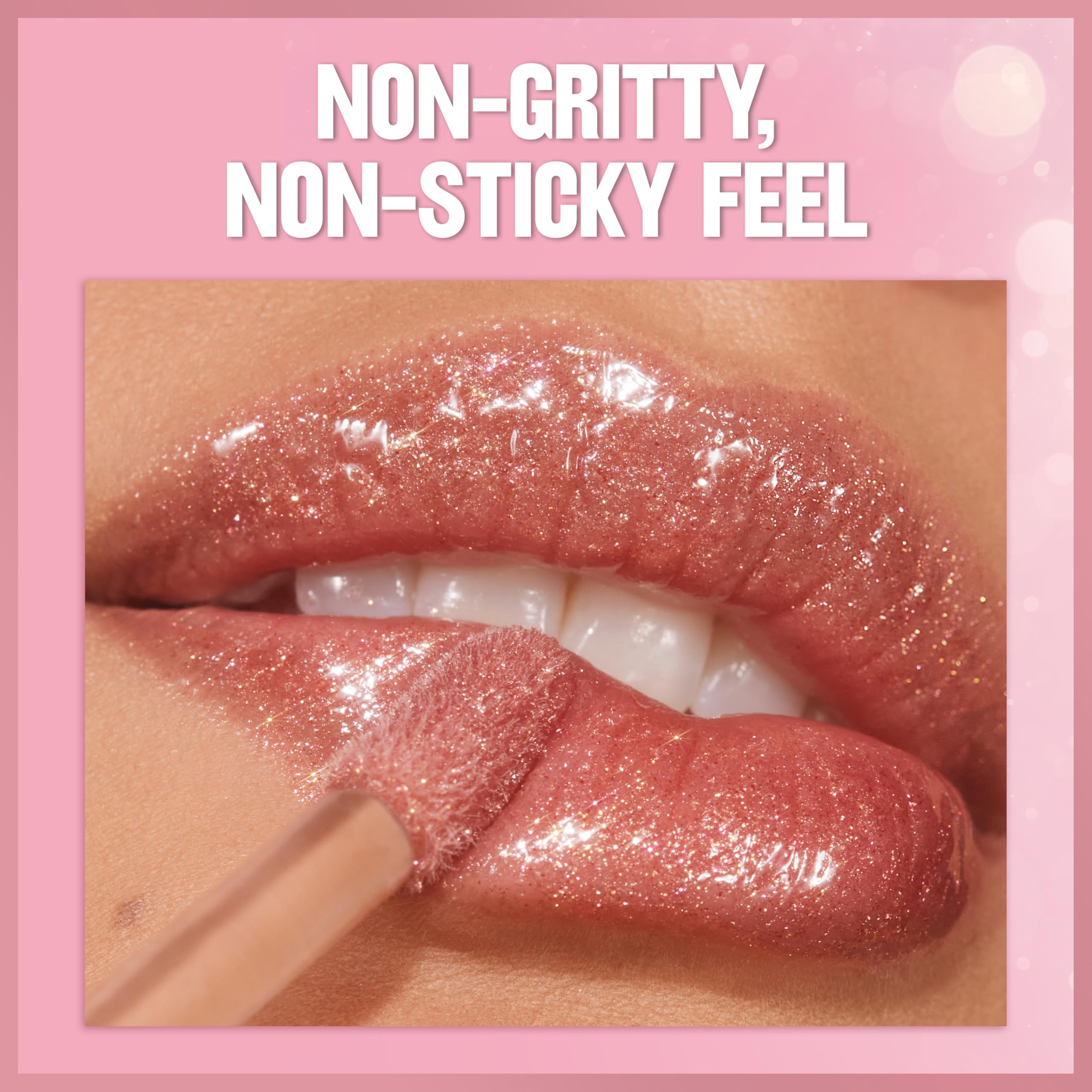Revlon Super Lustrous Glimmer Gloss – Feuchtigkeitsspendender und aufpolsternder Lipgloss mit pflanzlichem Glitzer, 3D-Schimmer, 39 % mehr Feuchtigkeit und extra großem Applikator, Pink Prisma 7