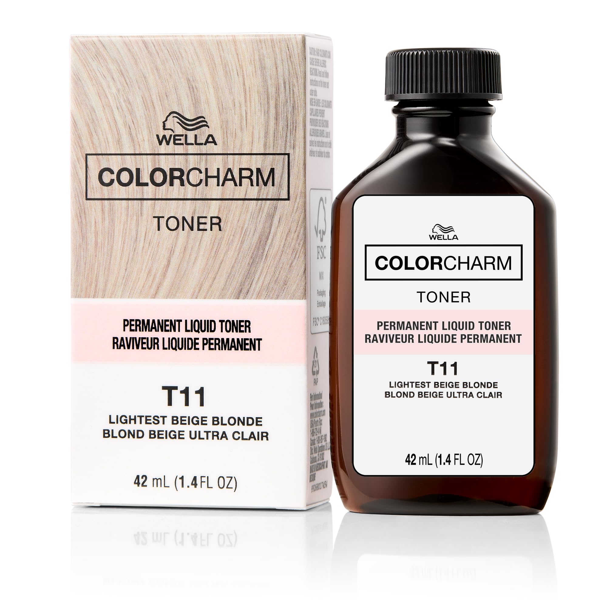 Wella Color Charm Permanent Liquid Toner T11 Lightest Beige Blonde for Double Process Results
