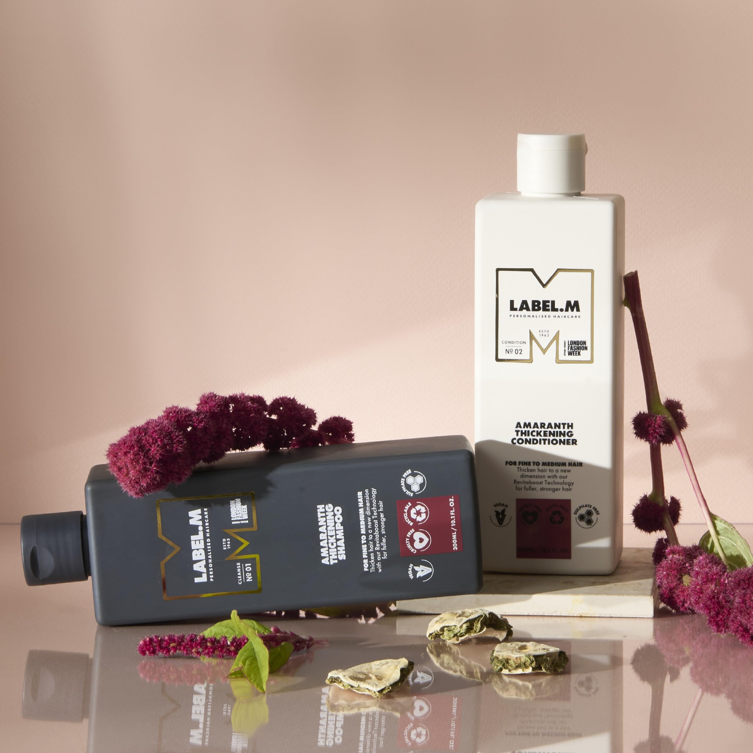 label.m Amaranth Thickening Shampoo for Fuller, Stronger Hair 300ml 3