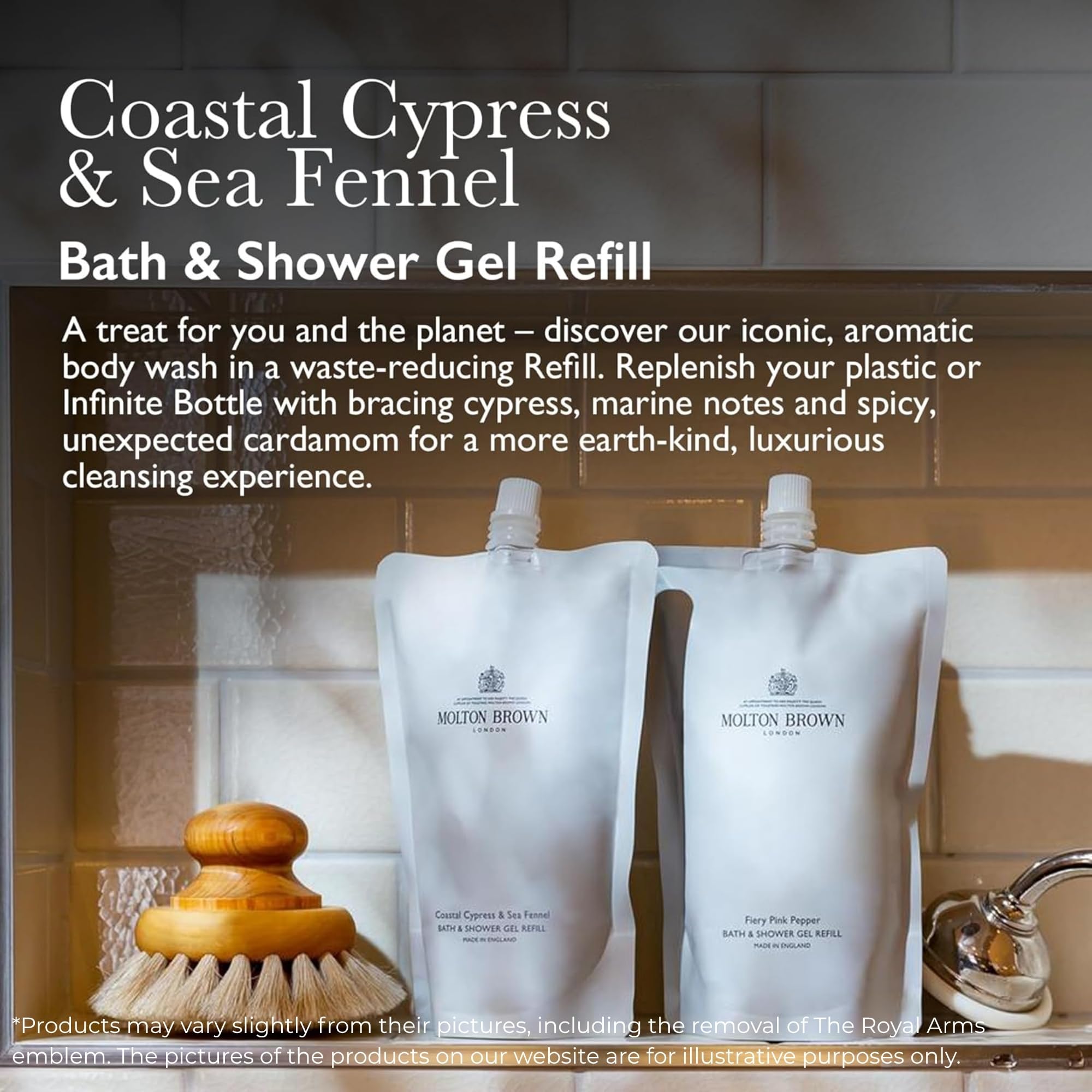 Molton Brown Coastal Cypress & Sea Fennel Bath & Shower Gel Refill 400 ml 3
