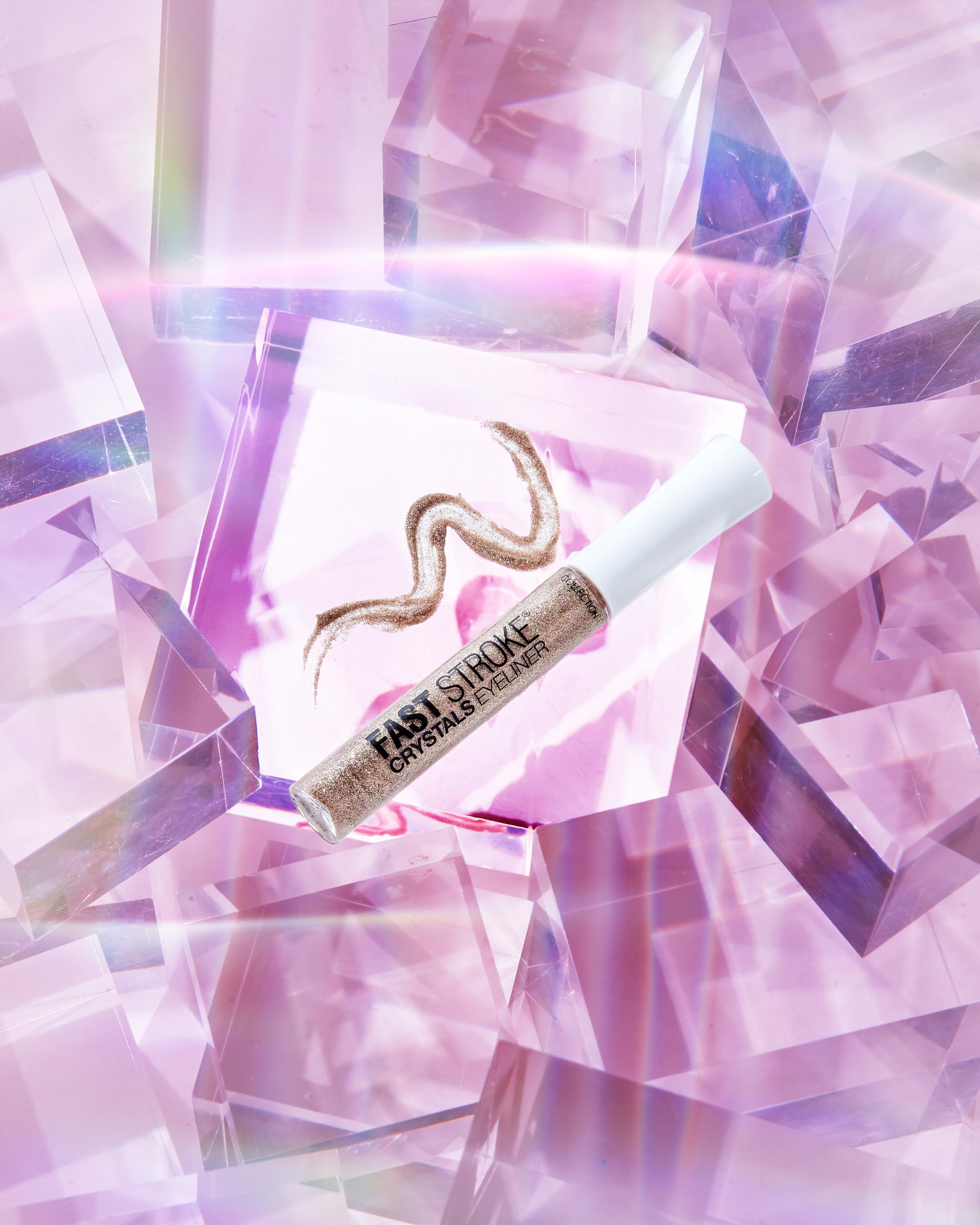 Collection Cosmetics Glam Crystals Gel Liner - Funk (Gold Glitter) - Quick-Drying, 6ml 5