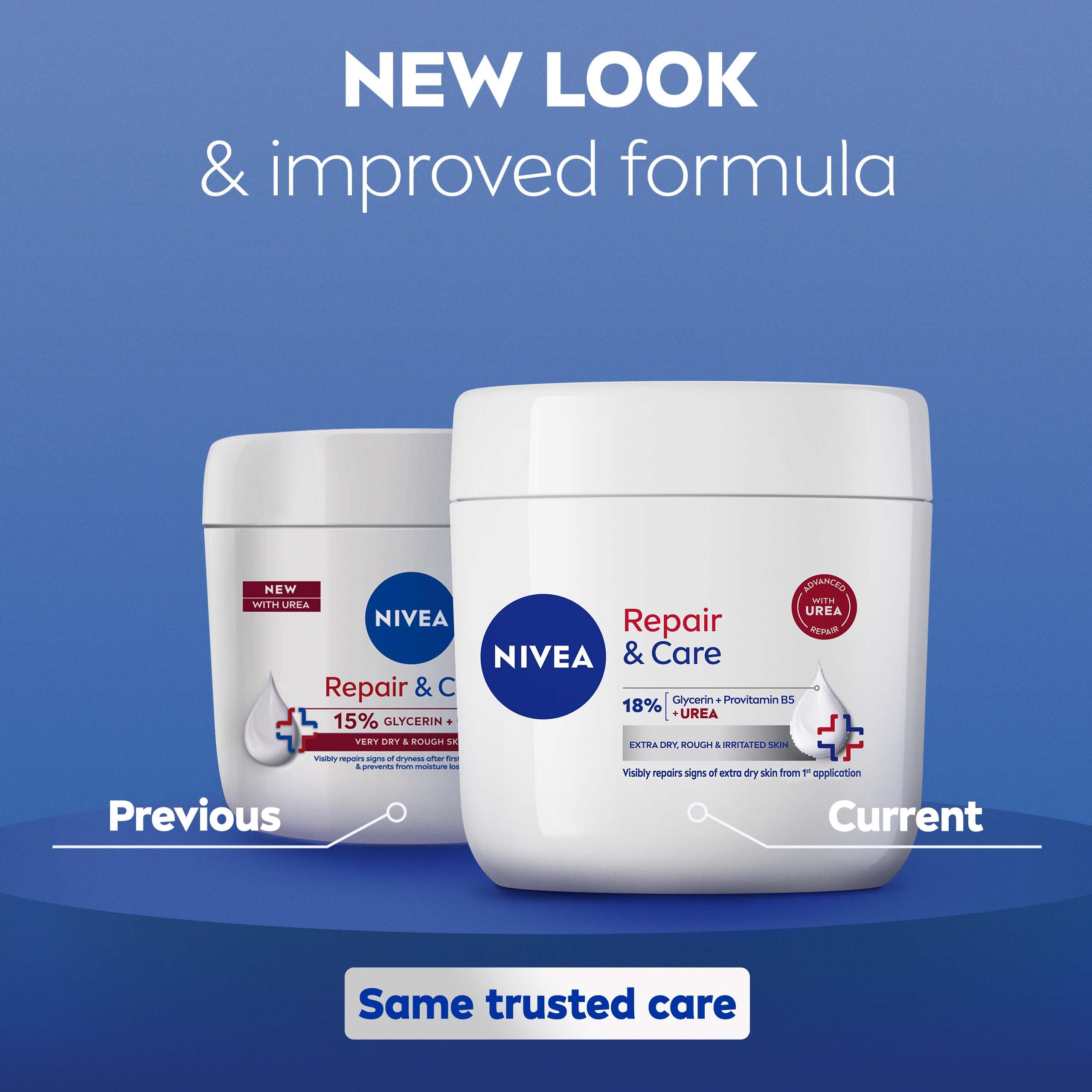 NIVEA Repair & Care Urea Cream for Extremely Dry Skin, 400ml, Deeply Hydrating 6