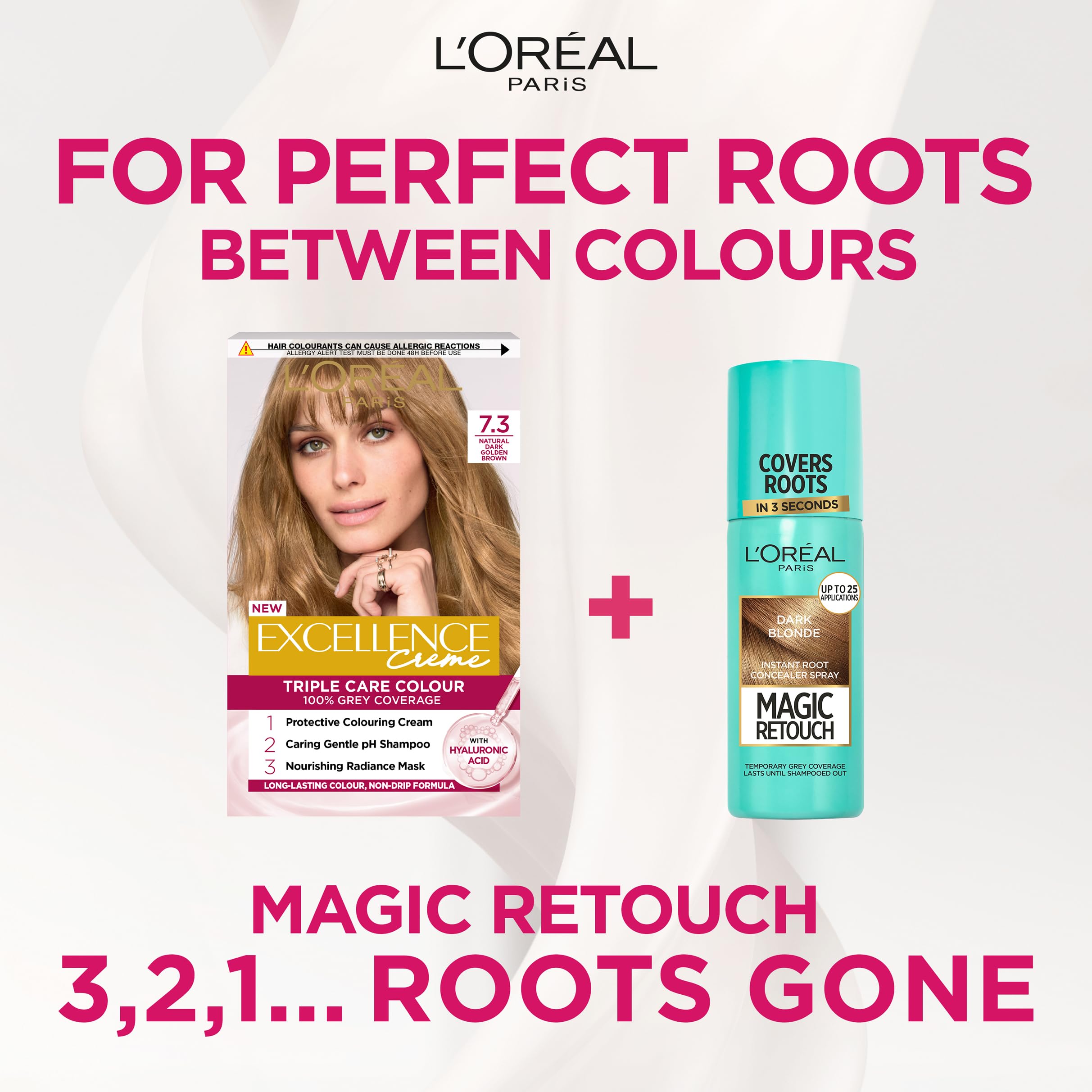 L'Oréal Paris Excellence Crème Permanent Hair Dye 7.3 Natural Dark Golden Blonde 7