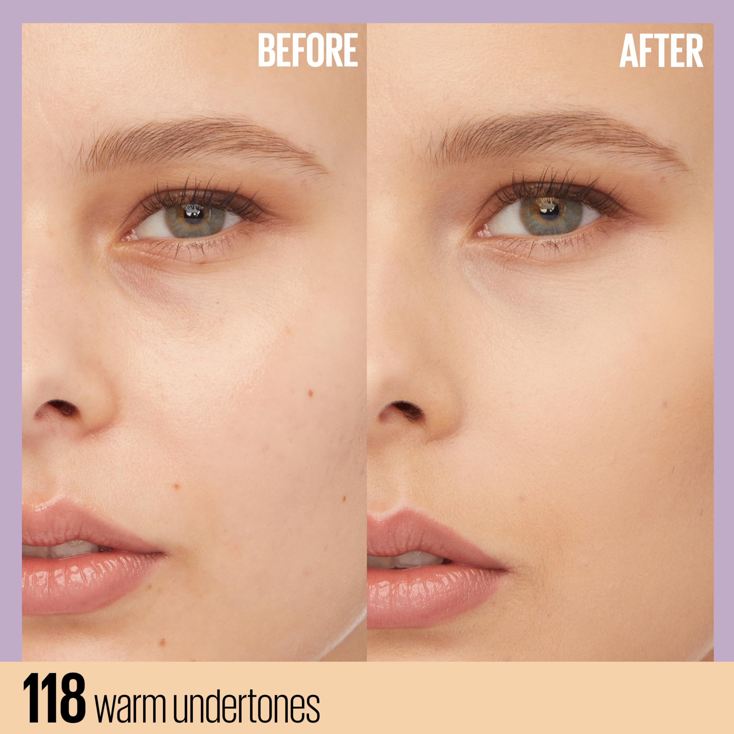 Maybelline New York Super Stay Lumi-Matte Foundation - 30HR Wear, Medium-Full Coverage, Shade 118 3