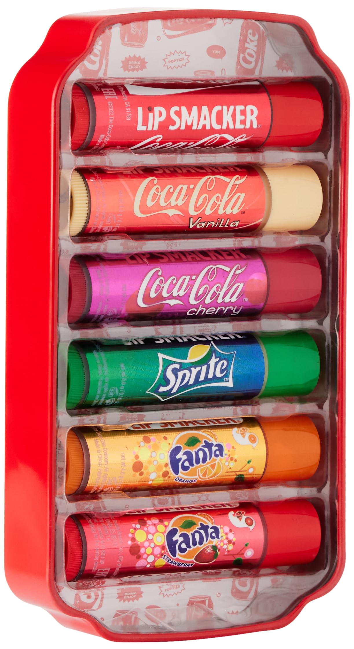 Lip Smacker Coca-Cola Collection Gift Set with 6 Flavored Lip Balms and Sleep Mask 2