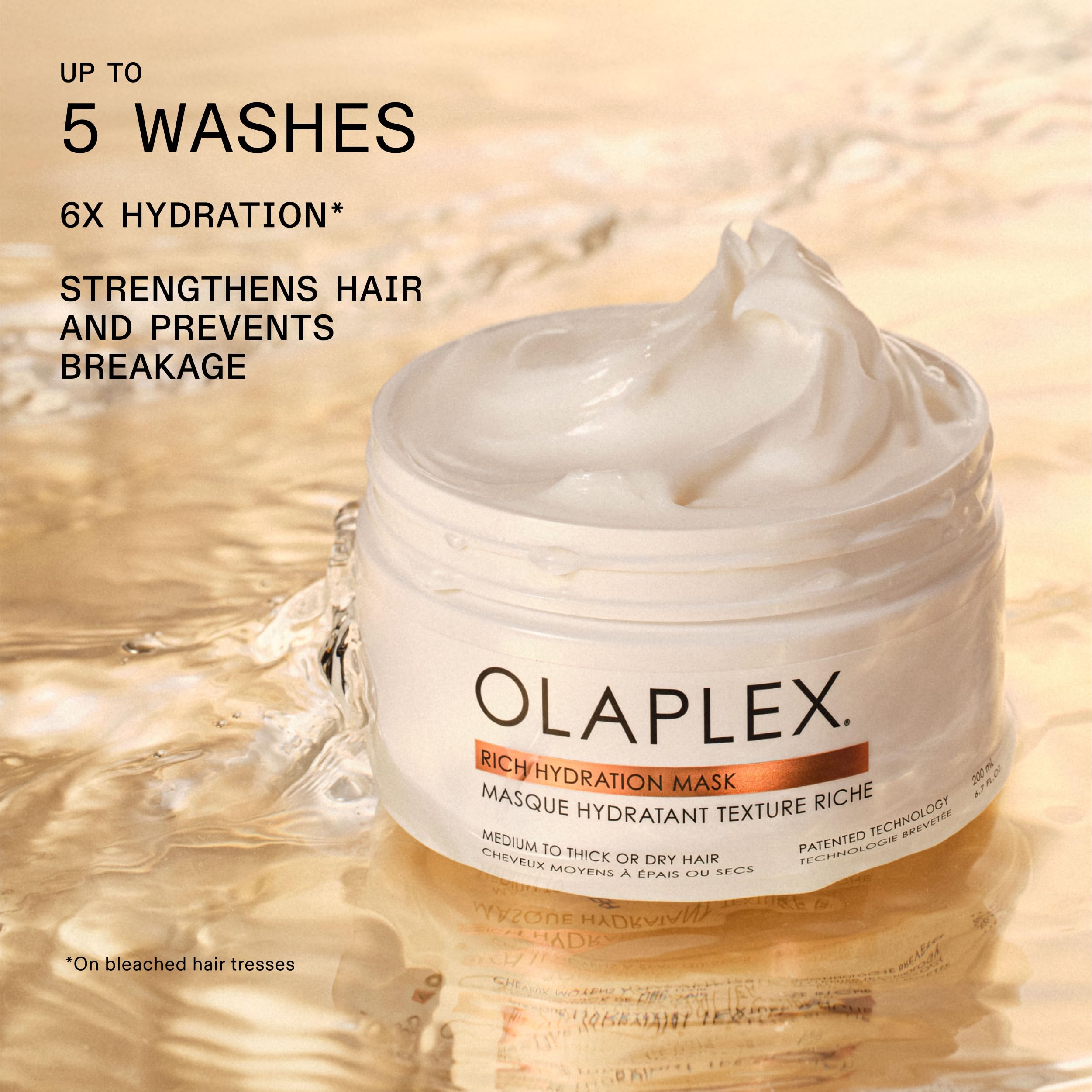 OLAPLEX Rich Hydration Mask: Cuticle Sealing Treatment for Intense Hydration and Frizz Control 3