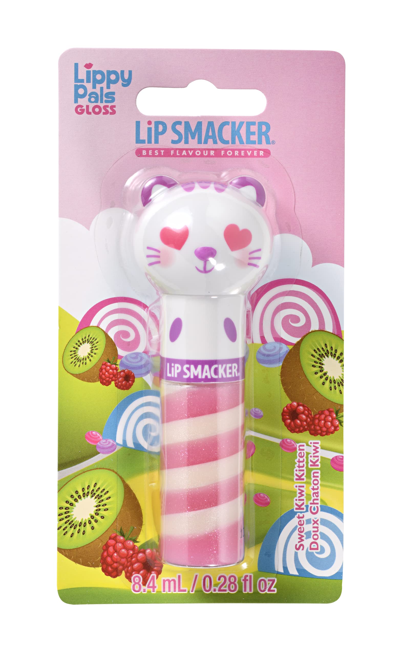 Lip Smacker Lippy Pal Swirl Gloss Collection - Kitten Lip Gloss with Kiwi Flavour