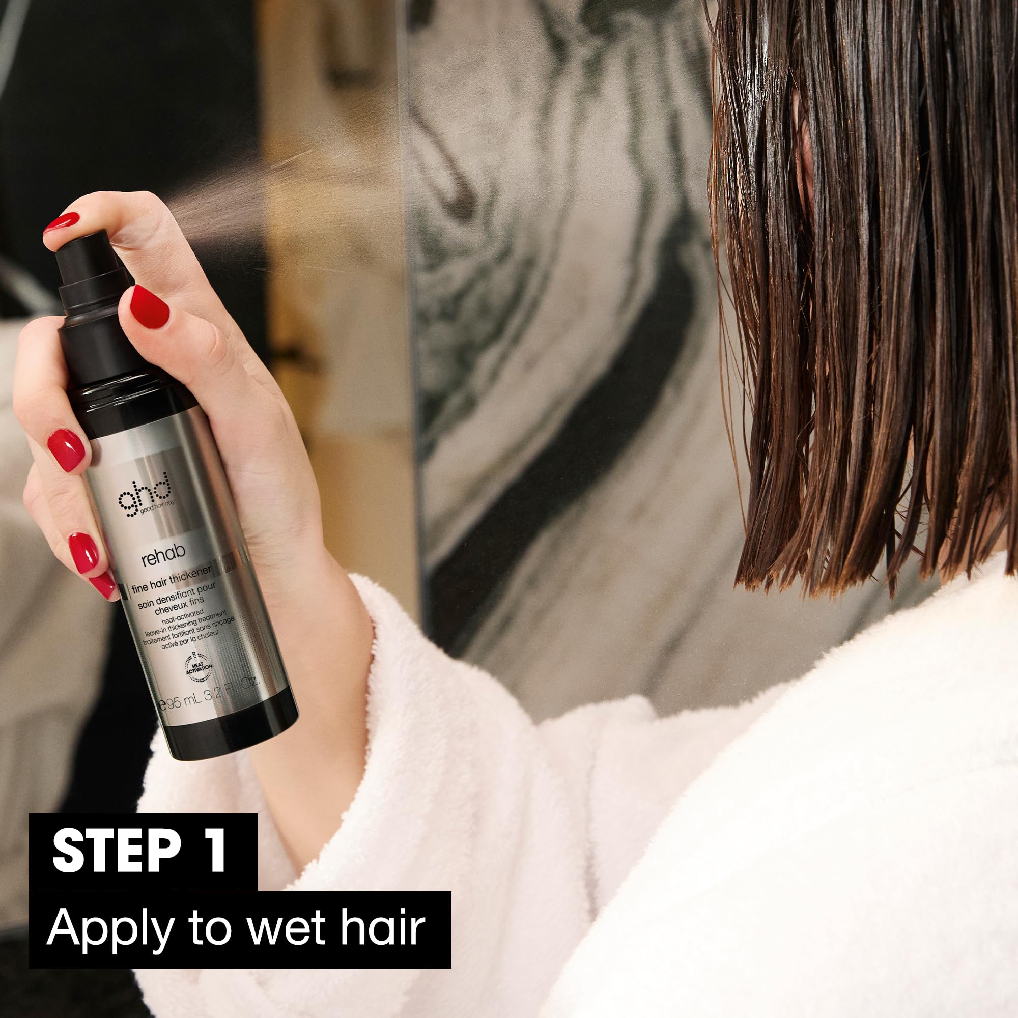 ghd Rehab Fine Hair Thickener Heat-Activated Leave-In Thickening Treatment 4