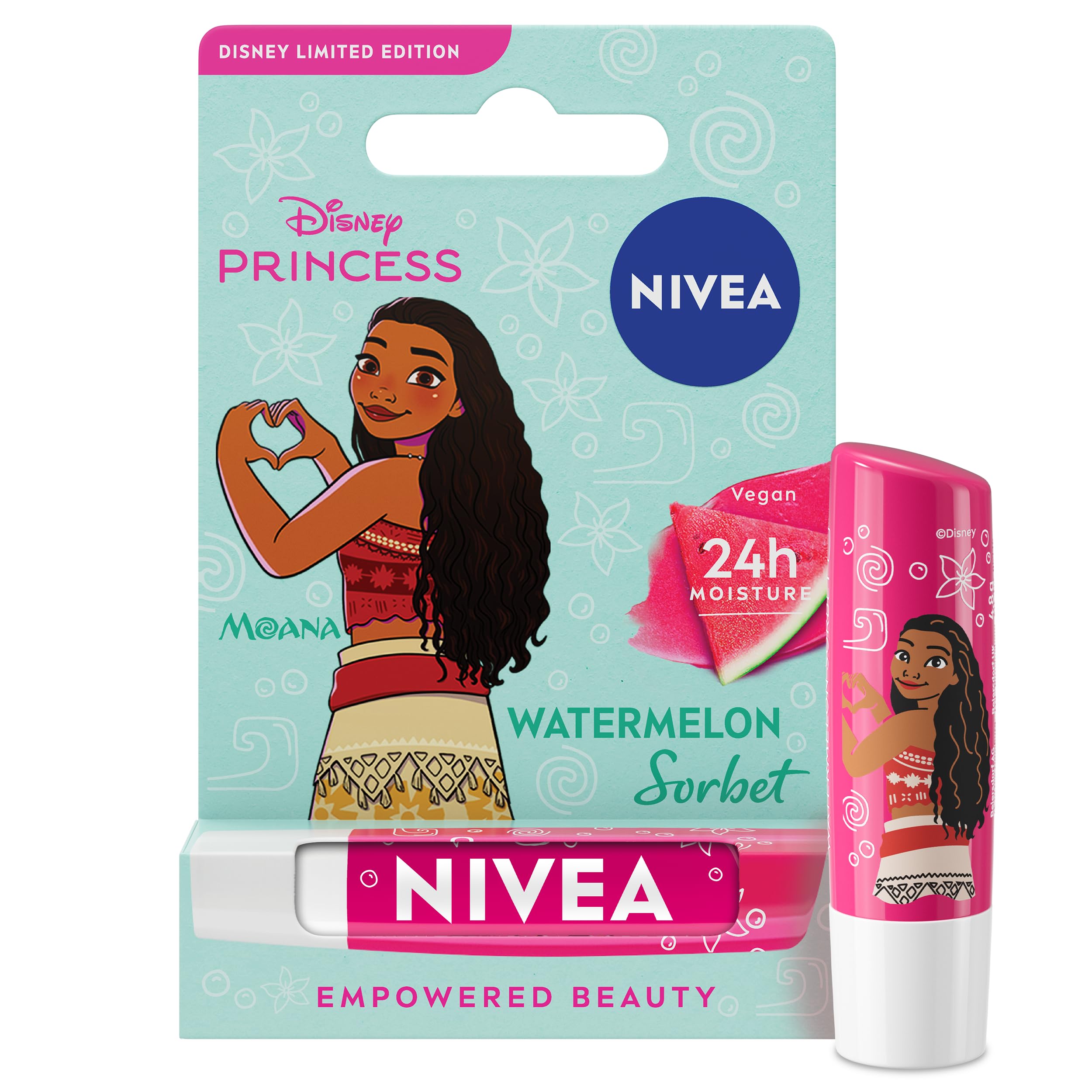 NIVEA Disney Princess Moana Limited Edition Watermelon Sorbet Lip Balm 4.8g