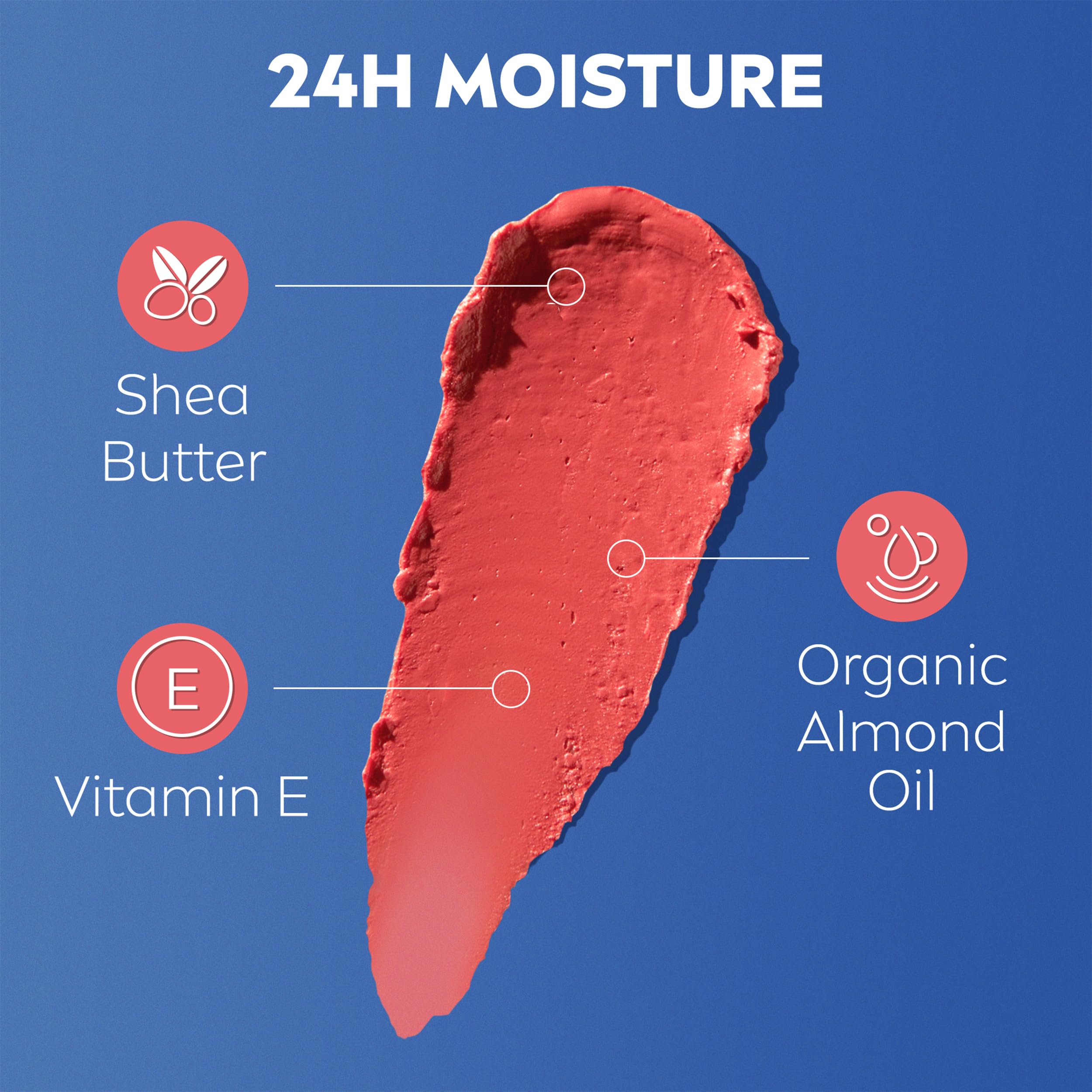 NIVEA Caring Beauty Coral Lip Balm SPF30 (4.8g) - 3-in-1 Moisturizing Cheek Tint 4