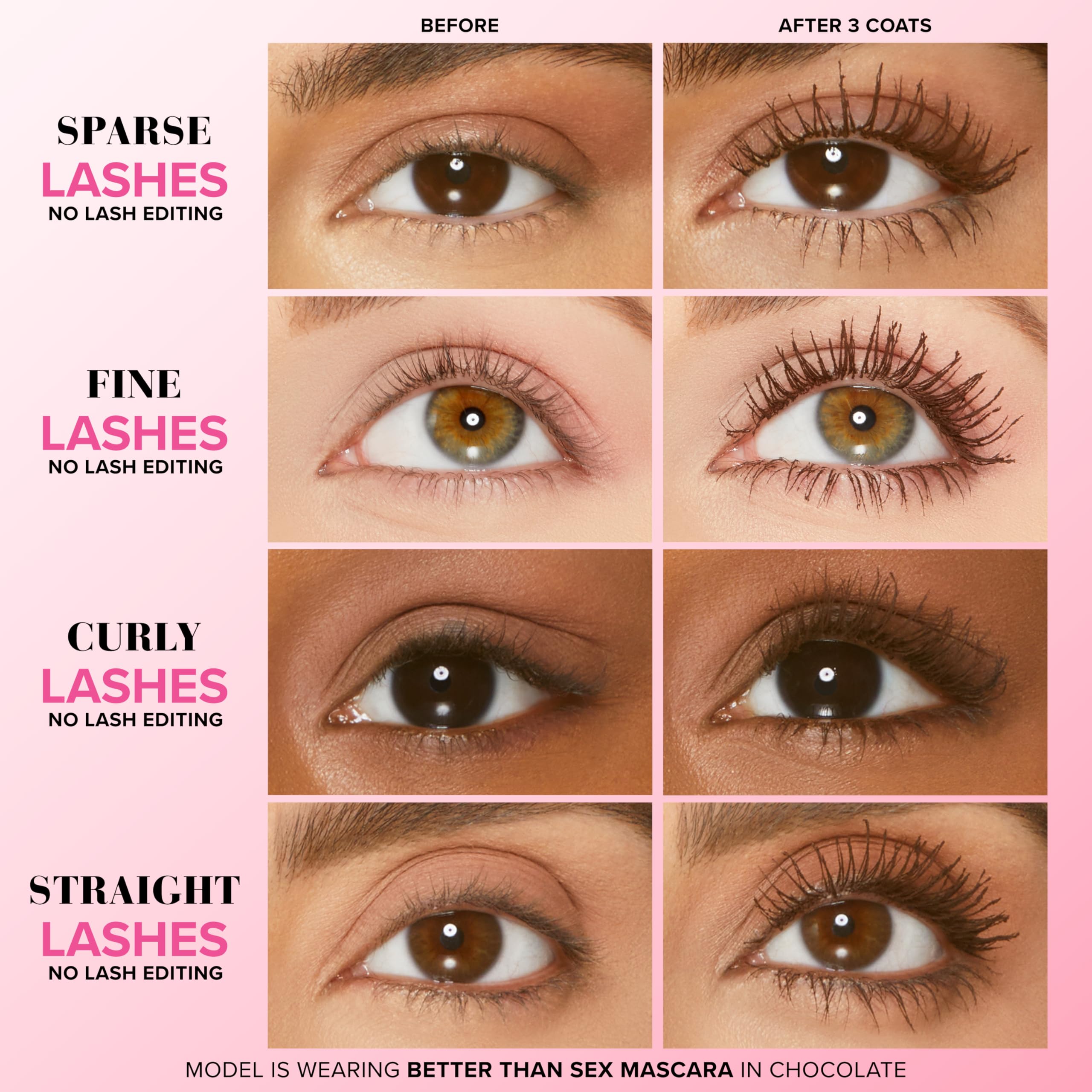 Too Faced Better Than Sex Volumising Mascara | Dramatic Volume and Length, 8ml 3
