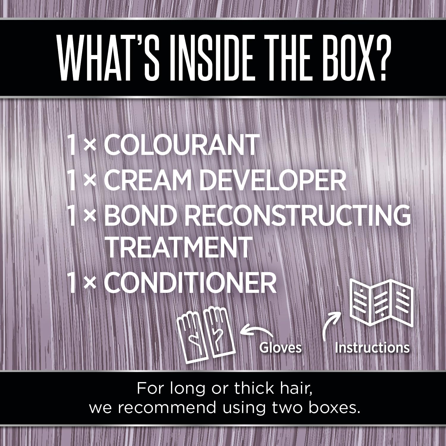 Knight & Wilson Colour Freedom Metallic Silver Violet Permanent Hair Dye with PurePlex 5