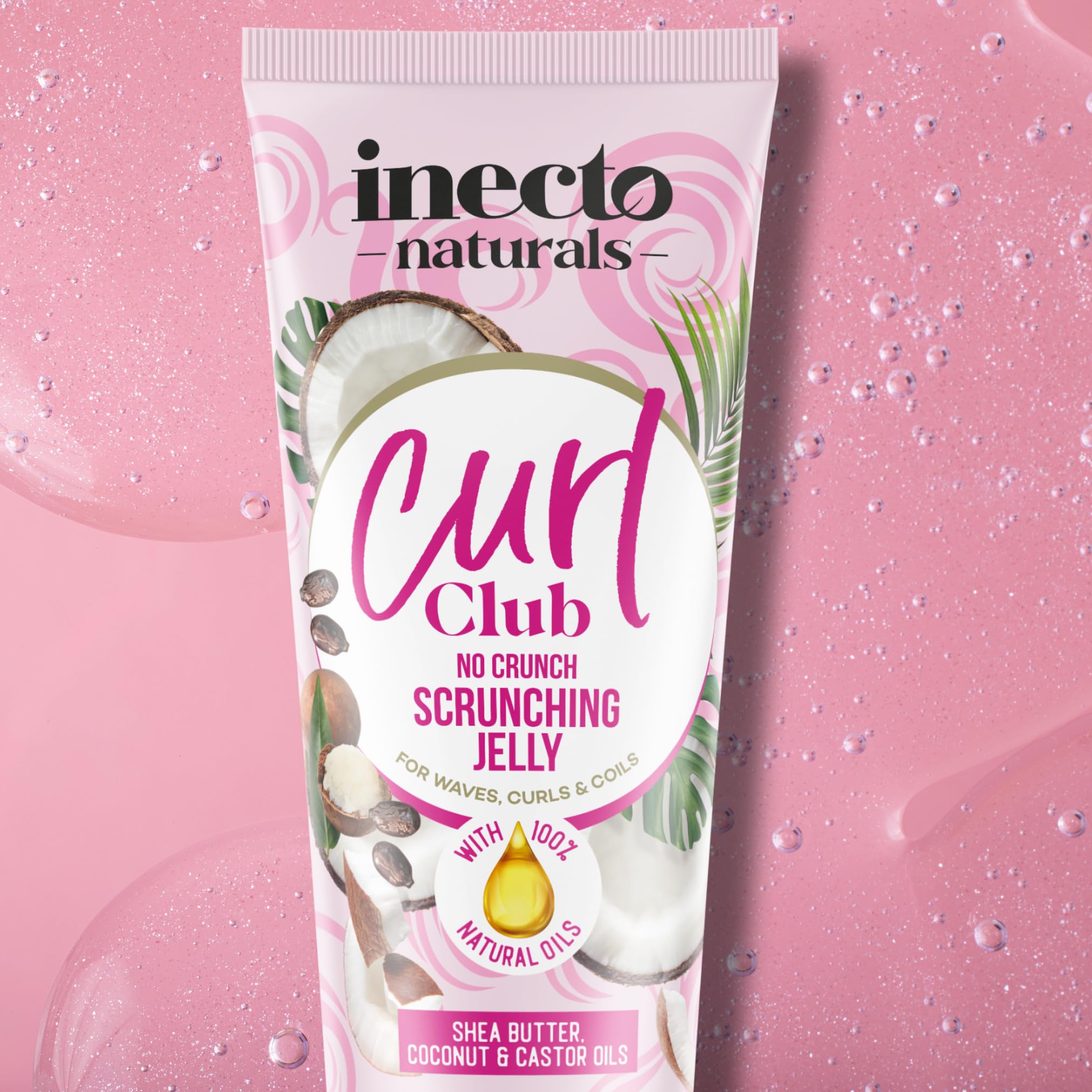 INECTO Naturals Curl Club No Crunch Scrunching Jelly for Defined Curls 200ml 4