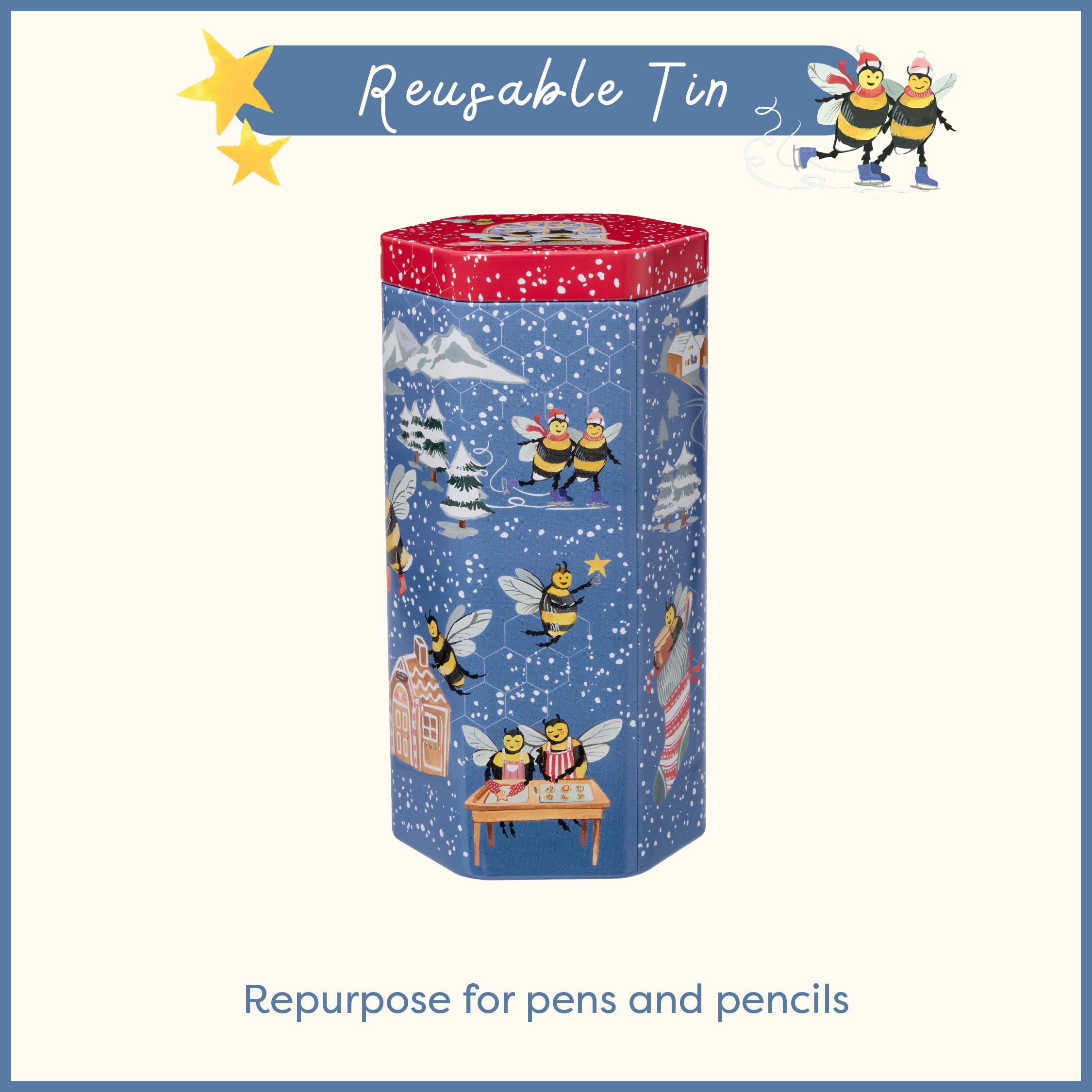 Heathcote & Ivory Busy Bees Thyme & Honey Vegan Hand Cream in Reusable Tin 100ml 4