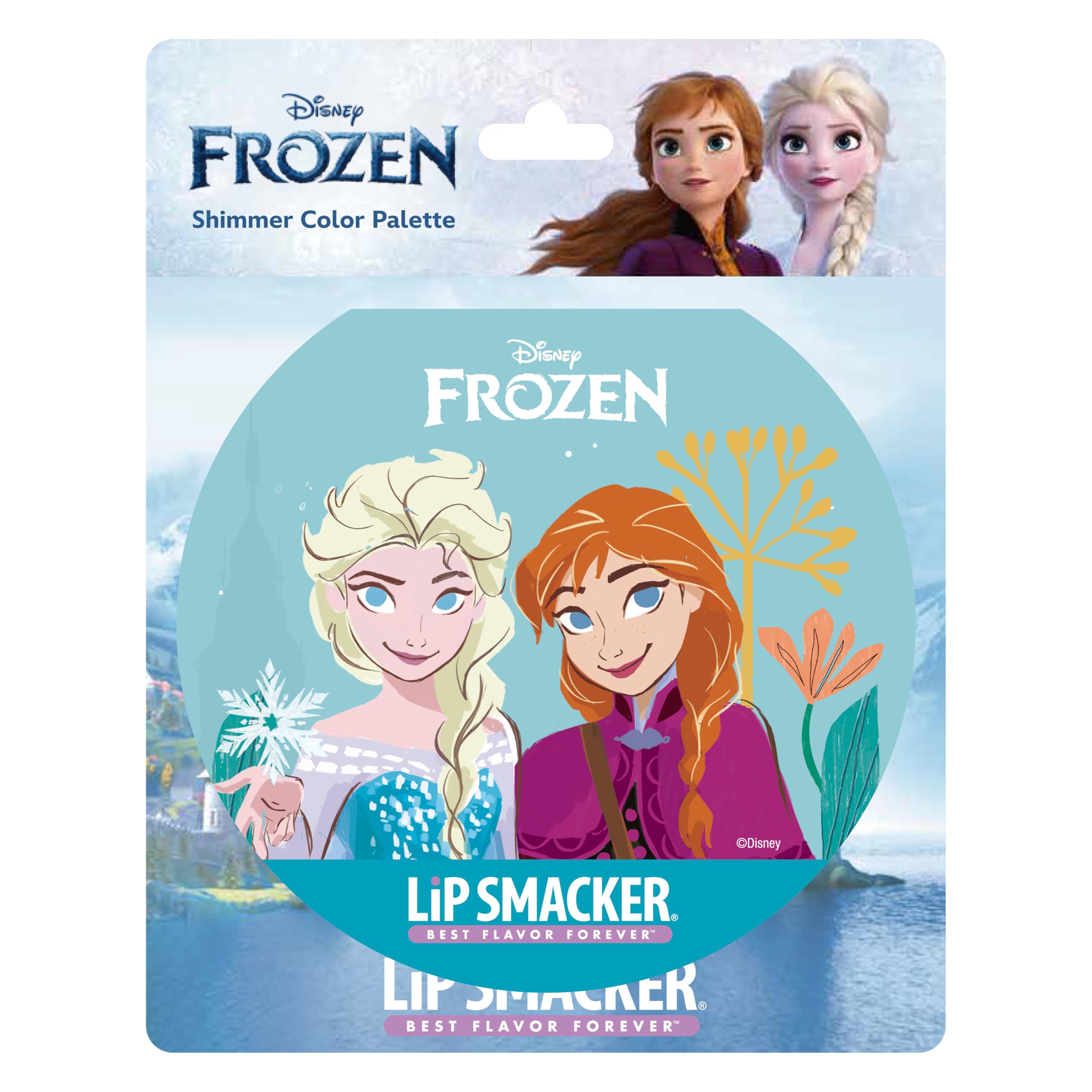 Lip Smacker Frozen Shimmer Color Palette 12-Piece Makeup Set for Kids
