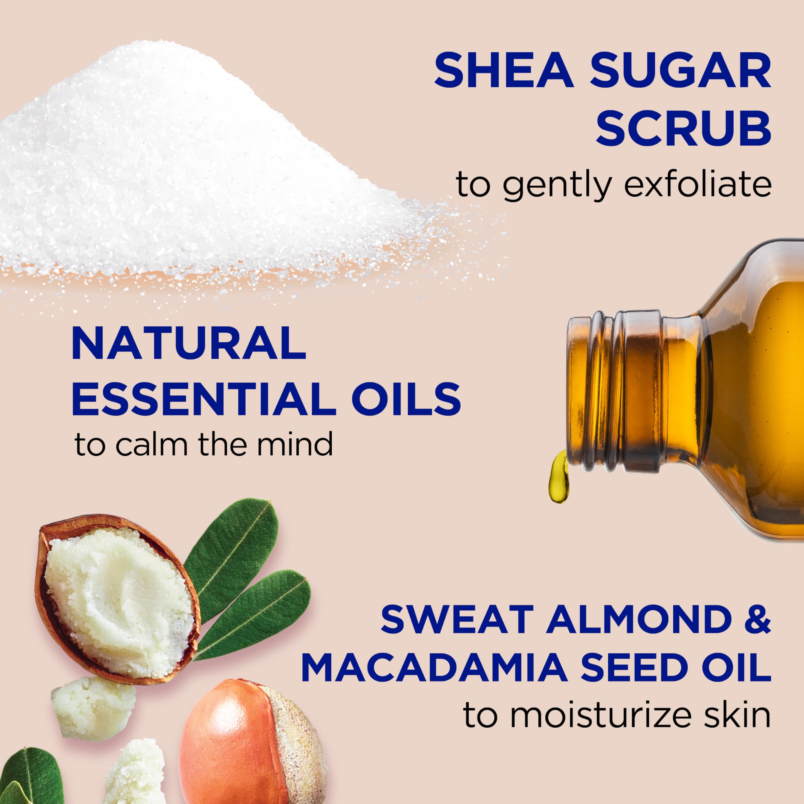 Dr Teal's Shea Butter & Almond Oil Body Sugar Scrub for Exfoliation and Smoothing 538g 3