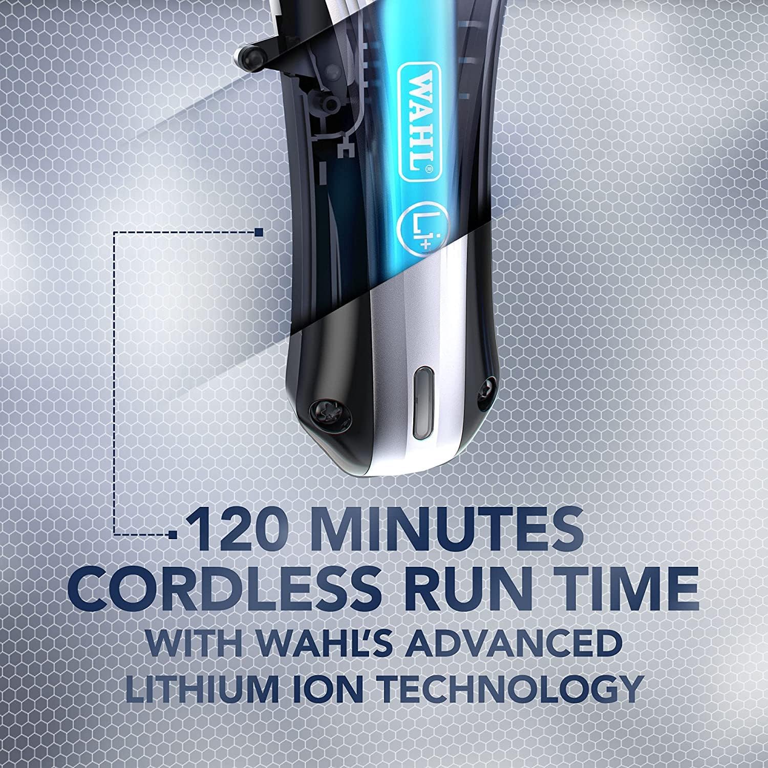 Wahl Rapid Clip Rechargeable Hair Clipper for Men with 12 Attachment Combs 4