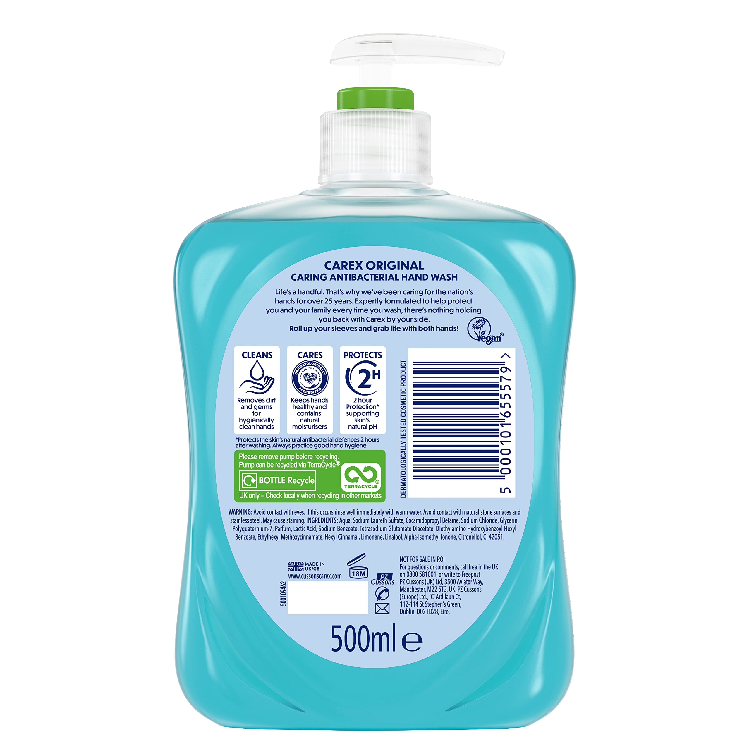 CAREX Antibacterial Handwash with Aloe Vera Scent, 250ml - Kills 99.9% Bacteria 4