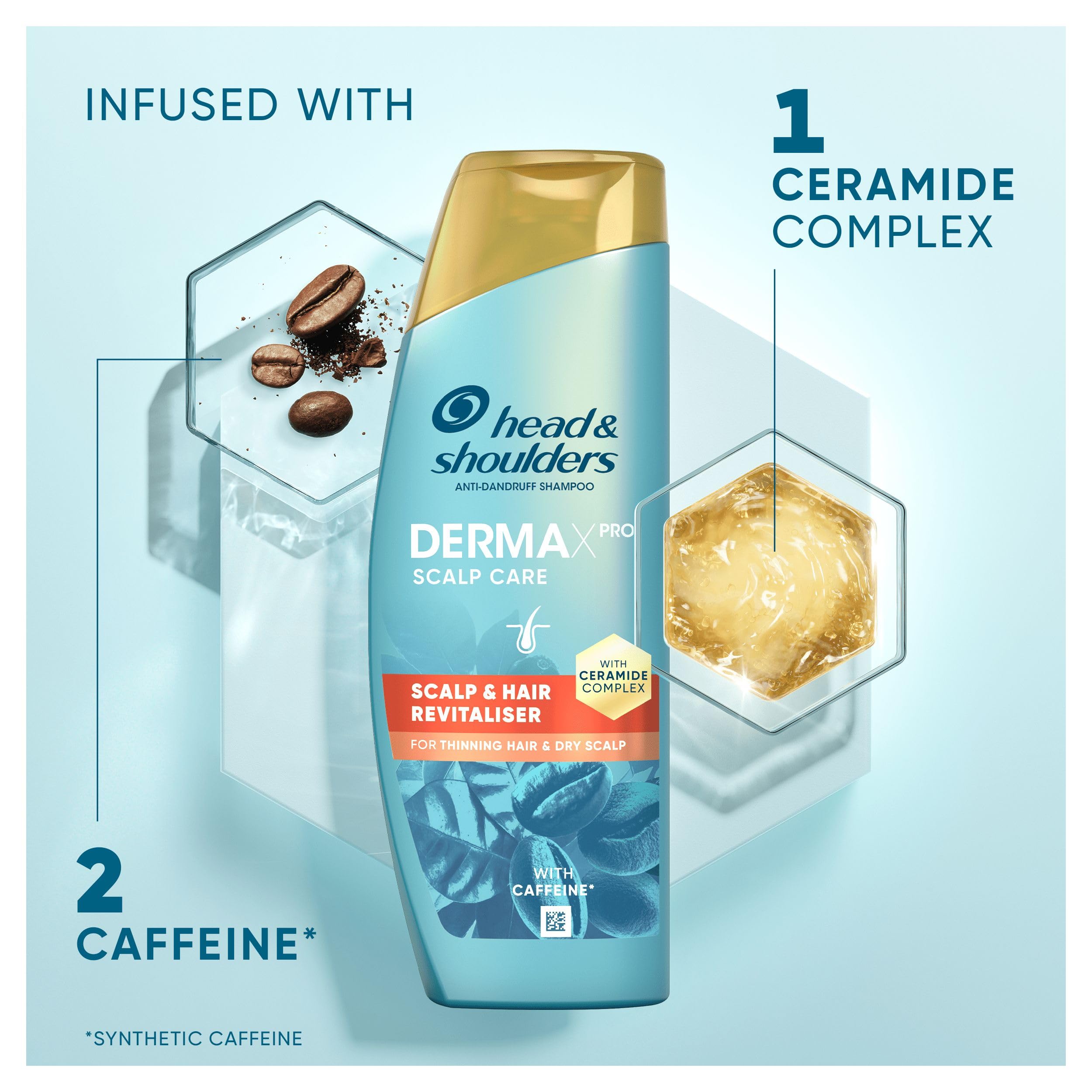 Head &amp; Shoulders DermaXPro Revitaliser Anti-Schuppen Shampoo 300ml mit Koffein 5