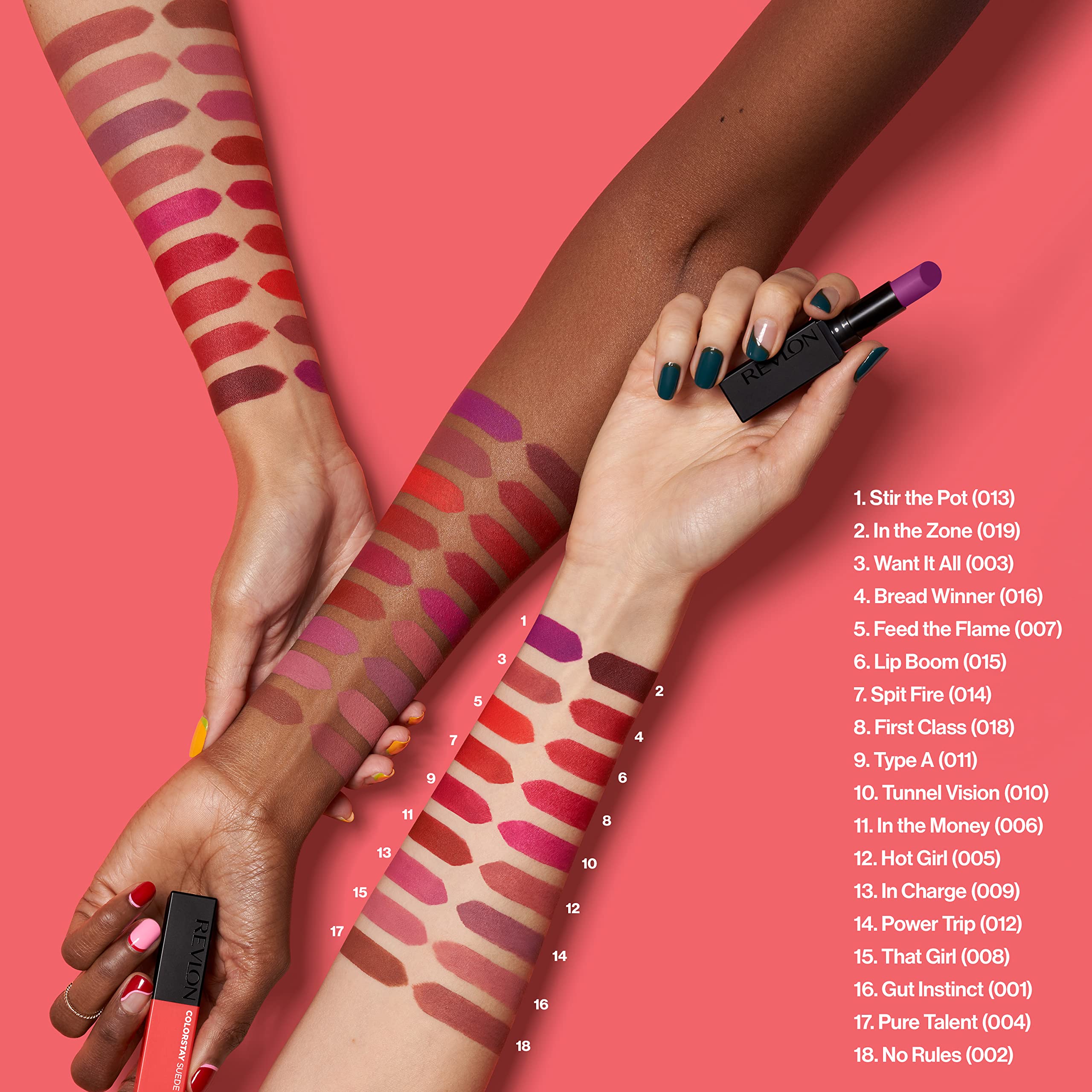 Revlon ColorStay Suede Ink Lipstick in Tunnel Vision - 8HR No-Transfer Matte Color 7