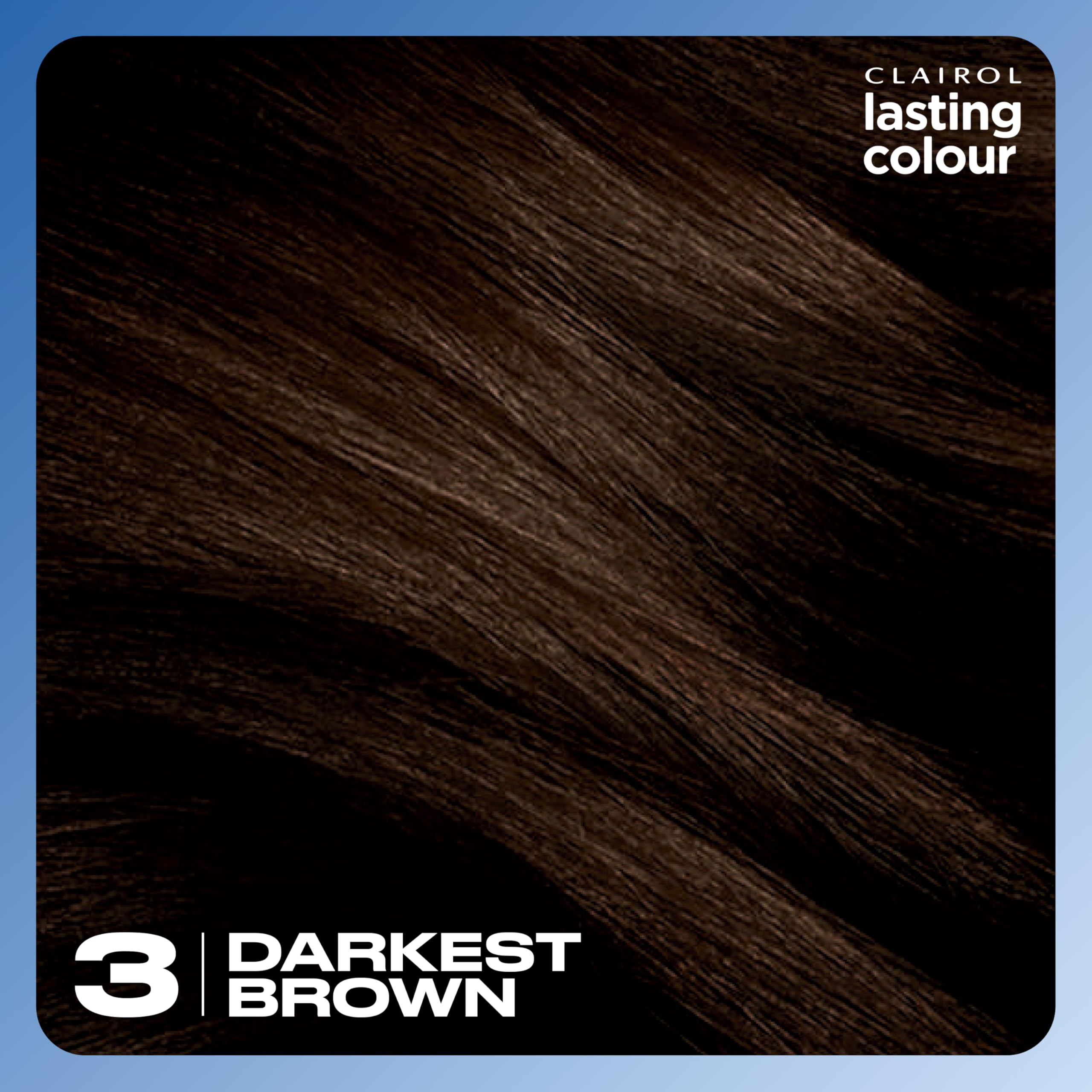 Clairol Permanente Haarfarbe | Ideale Grauabdeckung | Glänzendes und gepflegtes Haar | 3 Dunkelbraun 7