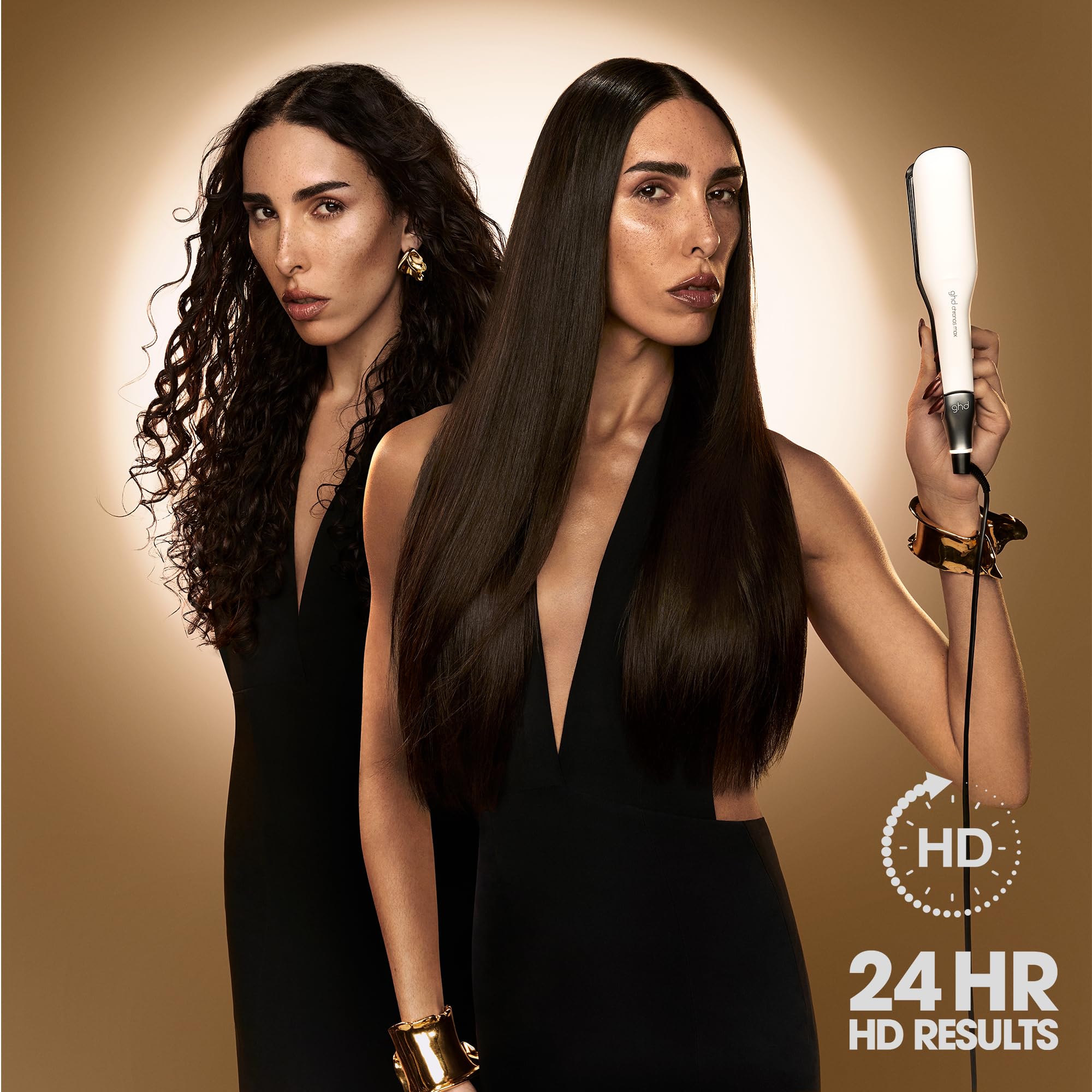 ghd Chronos Max Wide Plate Hair Straighteners - 3X Faster Styling, 90% More Shine, 2.5X Less Frizz 3