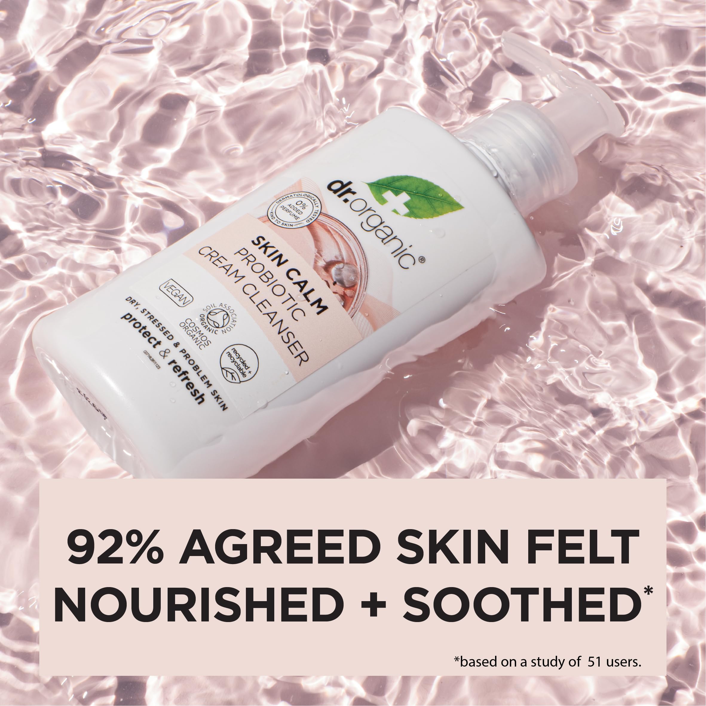 Dr Organic Skin Calm Probiotic Cream Cleanser for Sensitive & Problem Skin 4