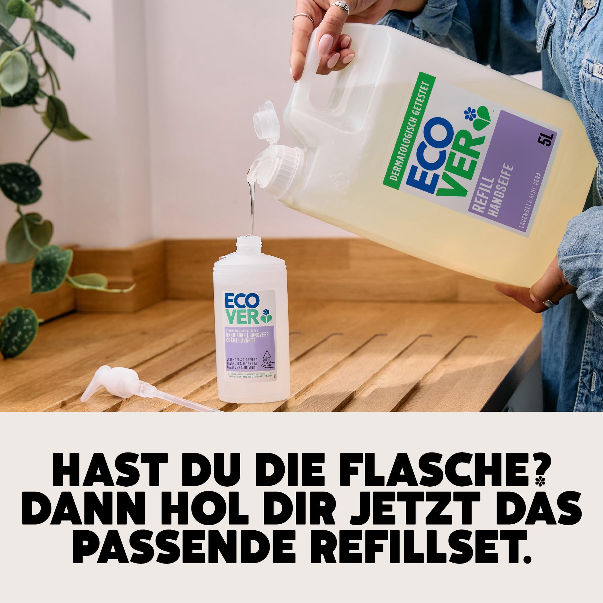 Ecover Hand Wash Refill, Lavender and Aloe Vera Scent, Dermatologically Tested 5