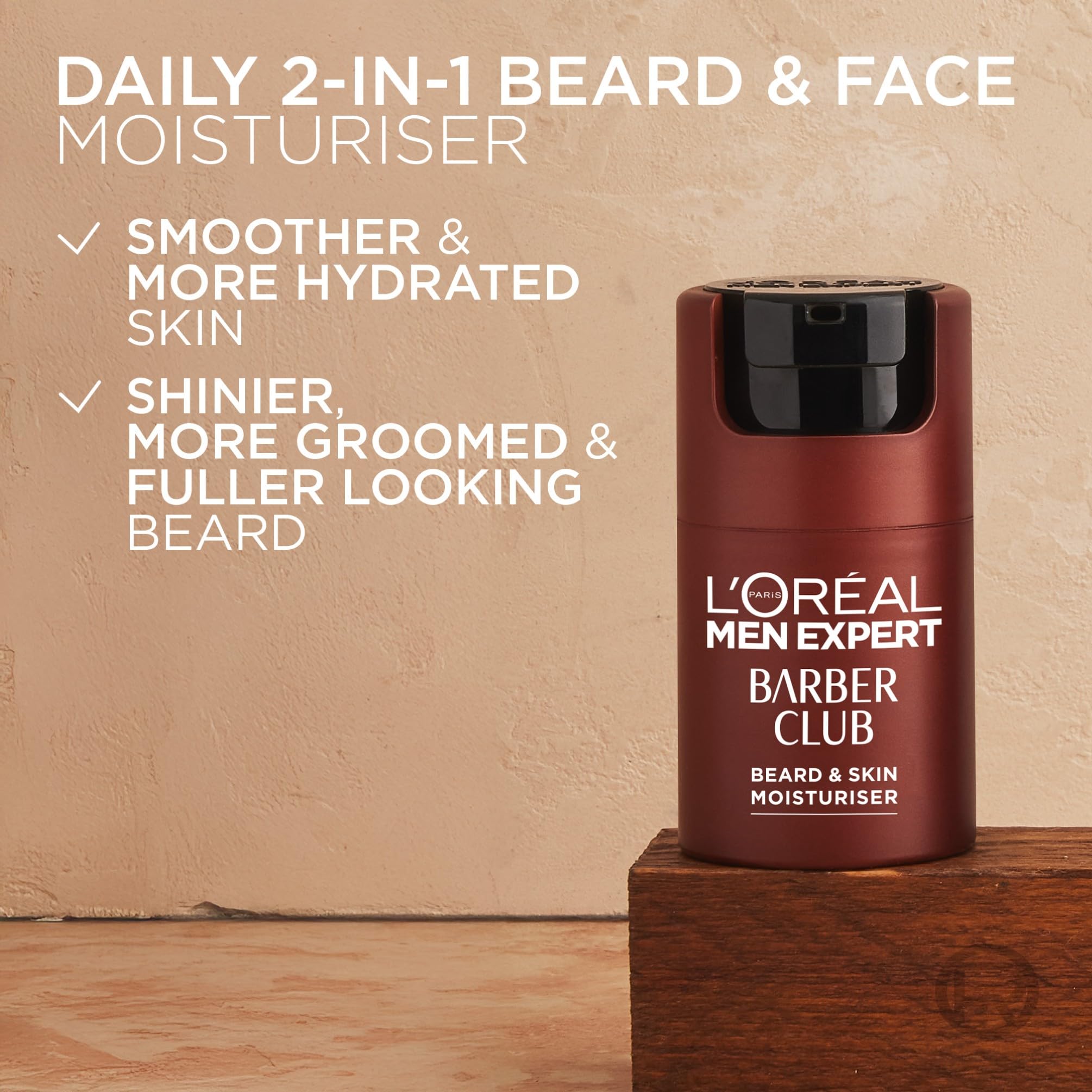 L'Oréal Men Expert Barber Club Beruhigende Feuchtigkeitscreme für kurzen Bart und Gesicht, N 4