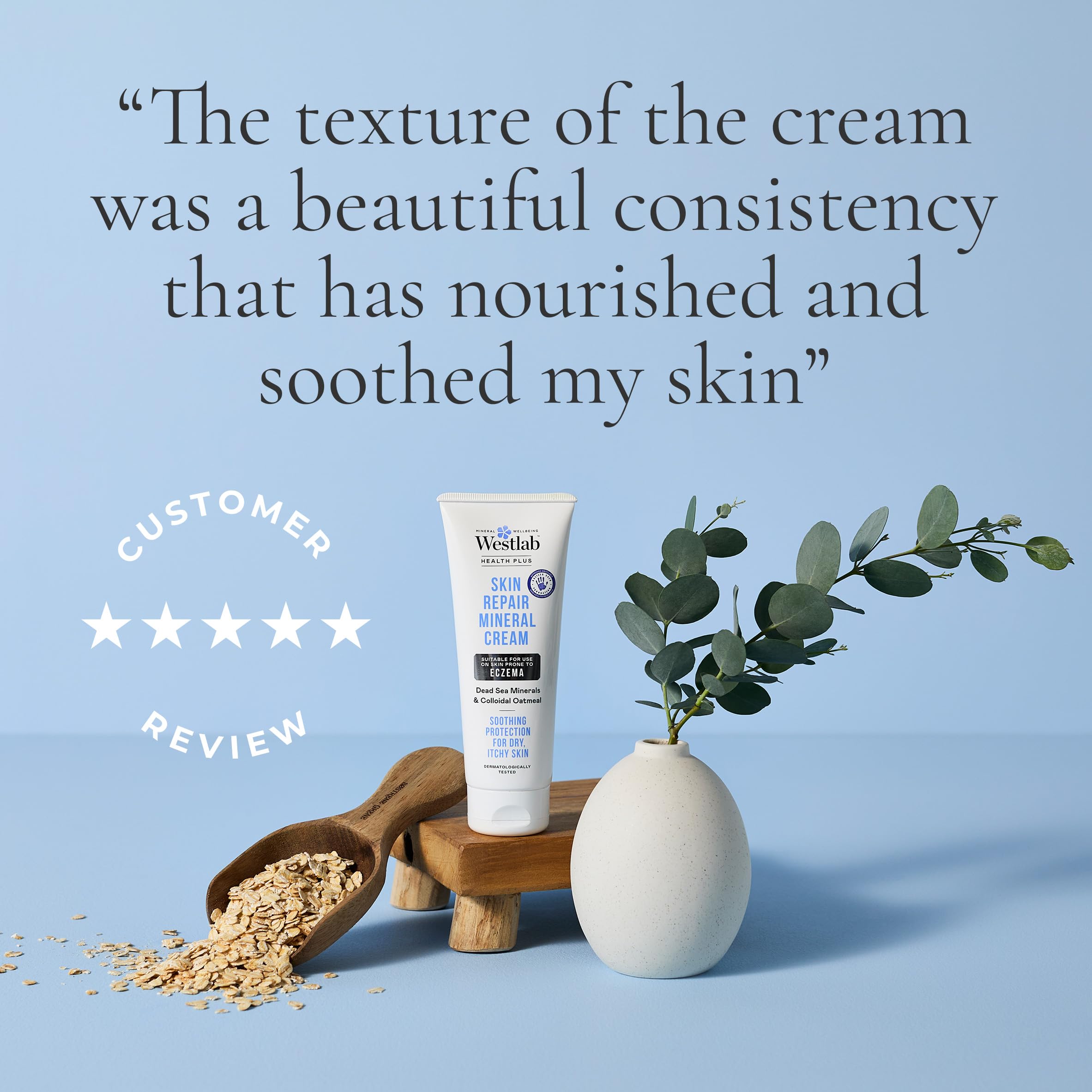 Westlab Hautpflege-Mineralcreme mit Totes-Meer-Salz und kolloidalem Hafermehl für zu Ekzemen neigende Haut 3