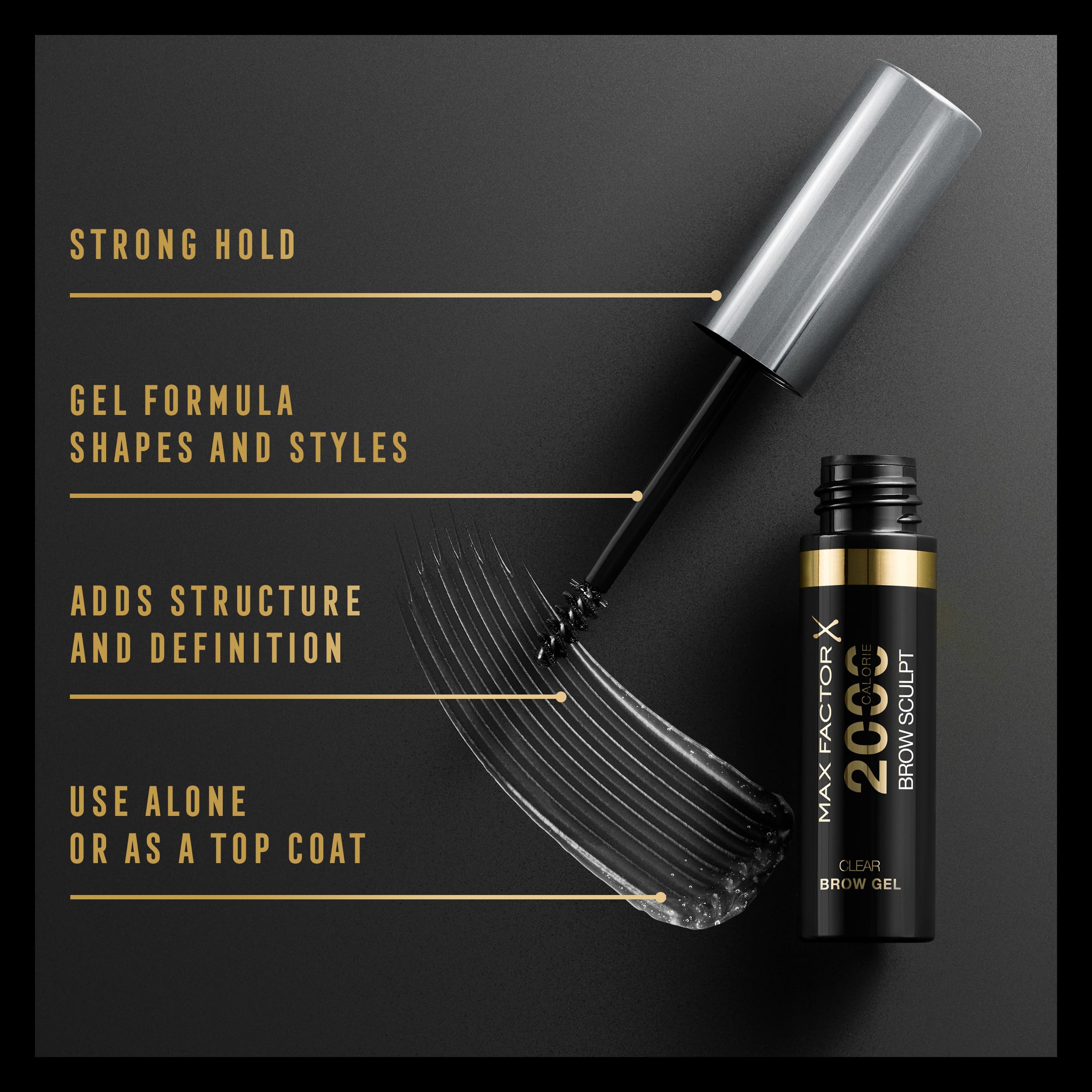 Max Factor 2000 Kalorien Volumising Brow Sculpt Gel, langanhaltend, voluminös &amp; 8