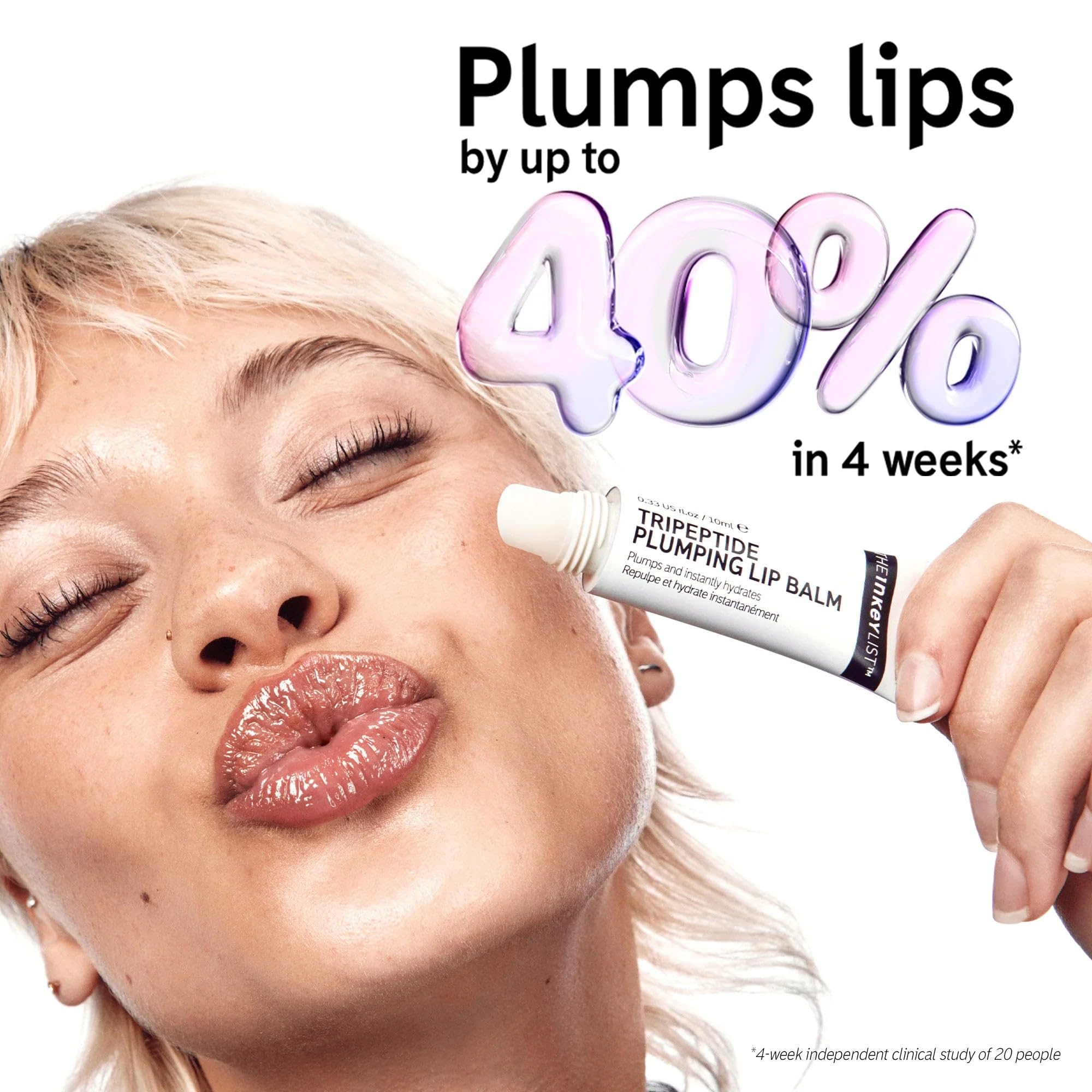 The INKEY List Plump It Up 20ml, Tripeptid-Lippenbalsam-Duo-Set, klinisch getestet 4