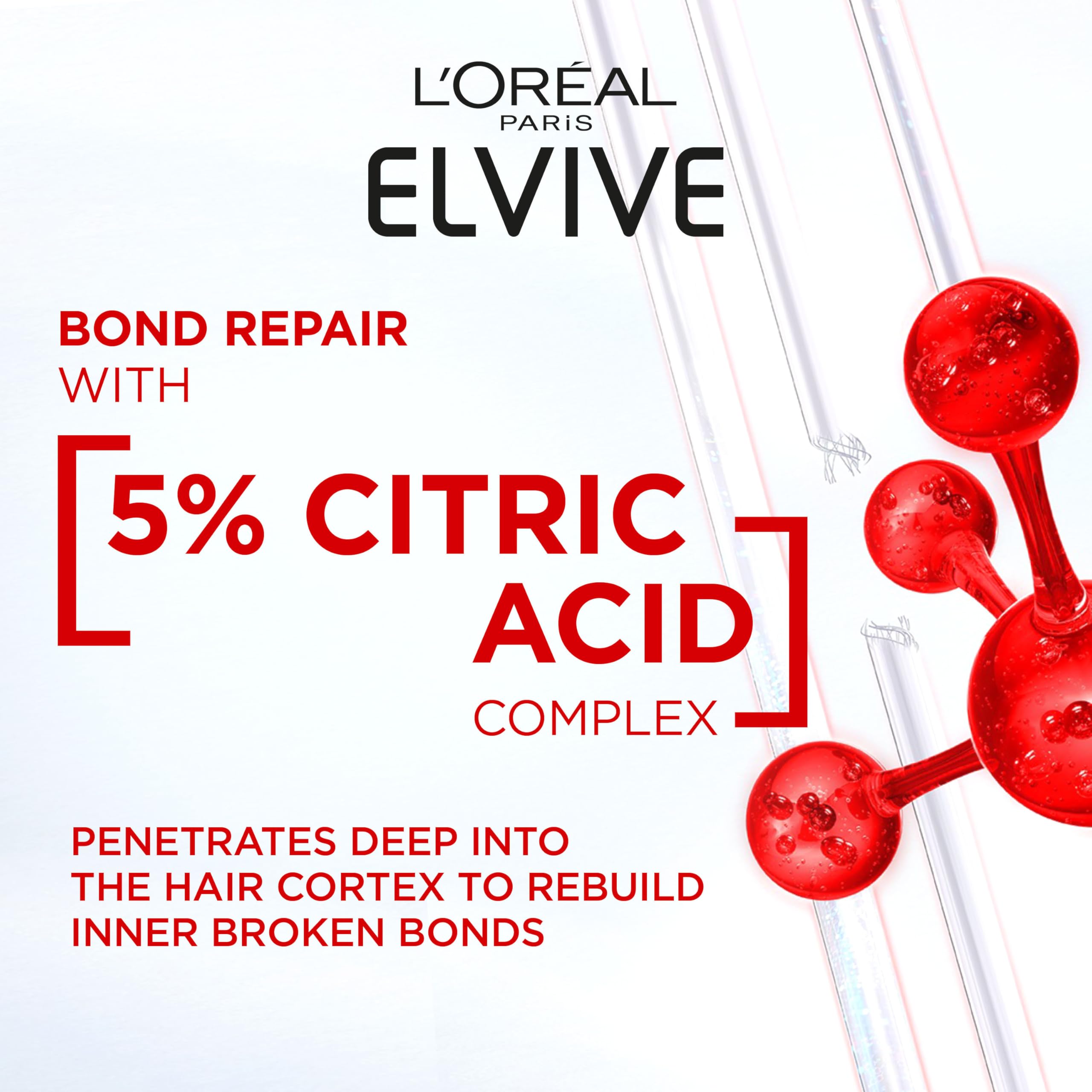 L'Oréal Paris Elvive Bond Repair Shampoo für geschädigtes Haar, Tiefenwirksame Reparatur und Pflege, 200 ml 4