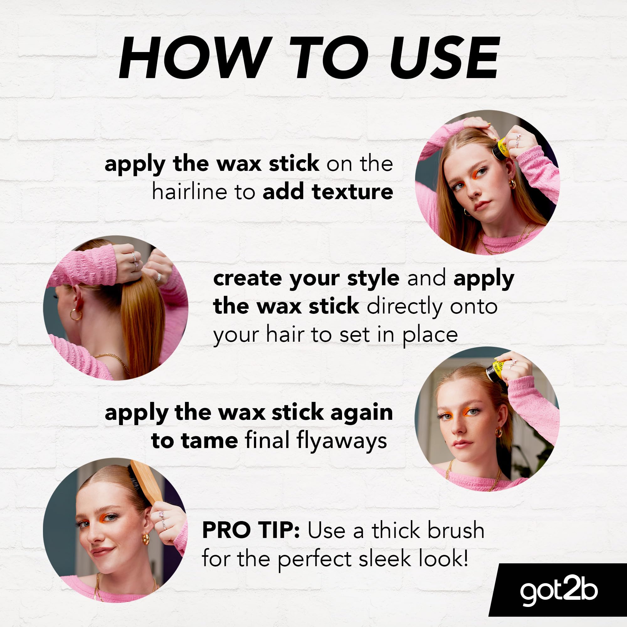 got2b Glued Wax Stick 50g for Long-Lasting Sleek Hair Styling 3