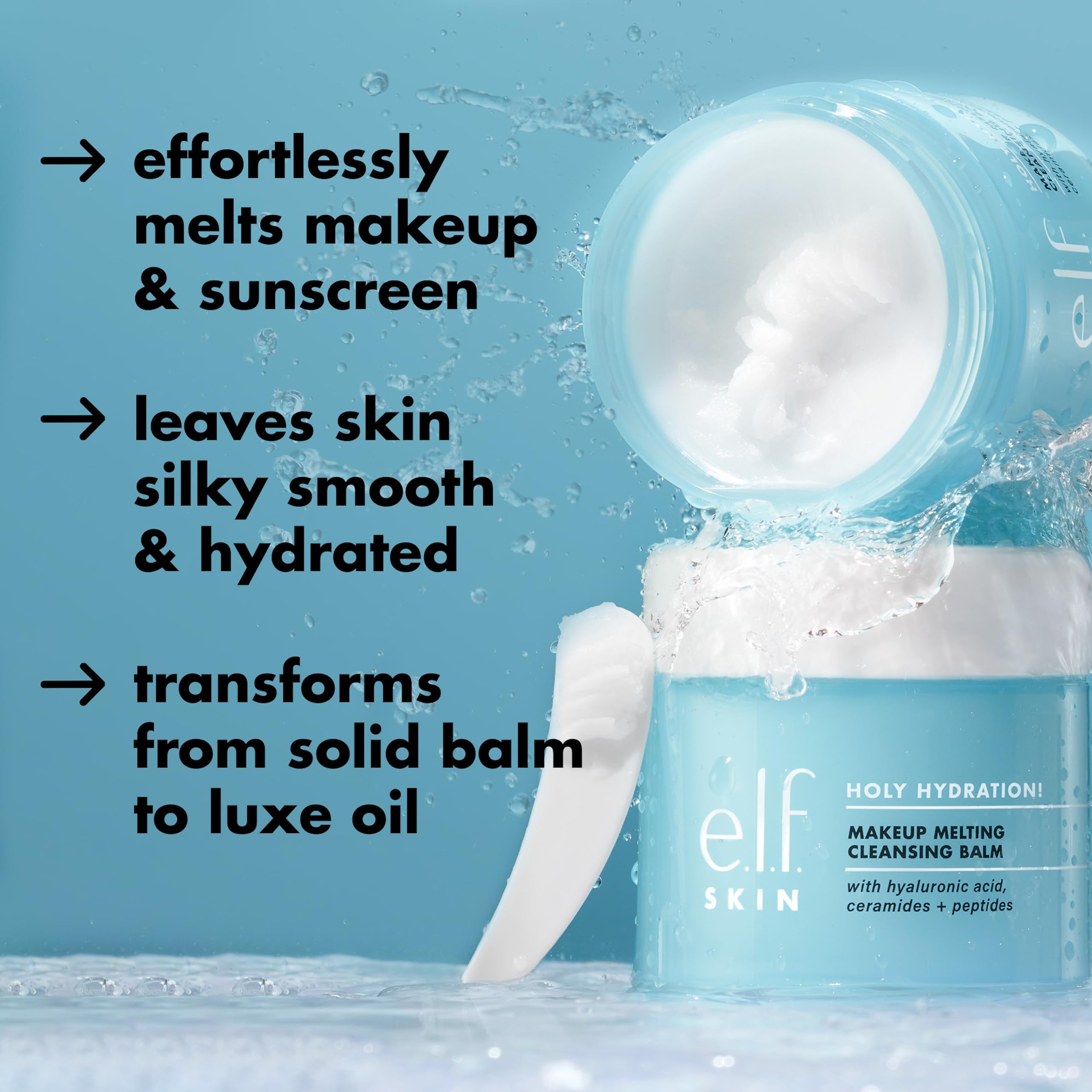e.l.f. SKIN Holy Hydration! Makeup Melting Cleansing Balm JUMBO Size (2X Product) 4