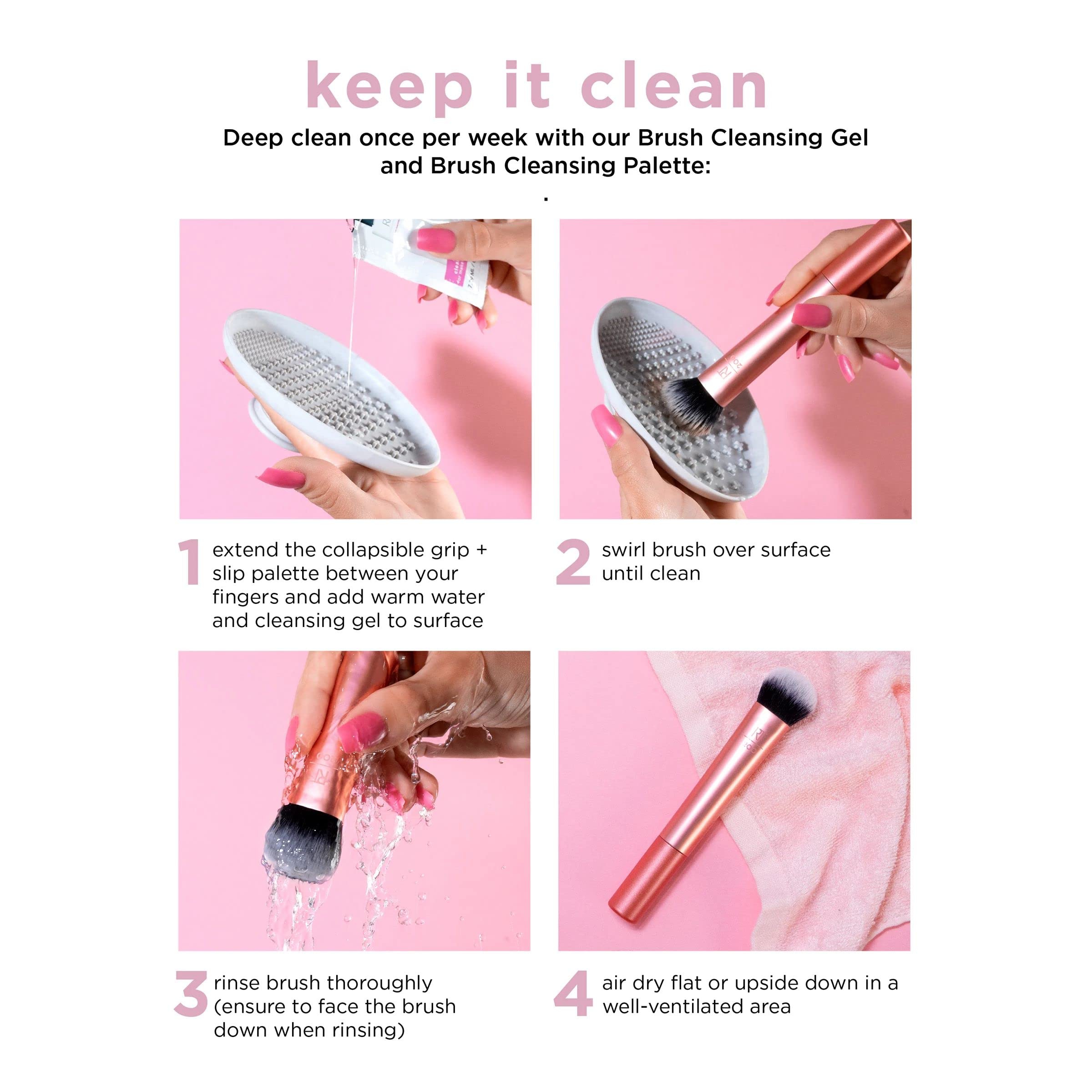 Real Techniques Mini Multitask Travel Makeup Brush for Blush, Bronzer or Highlighter 9