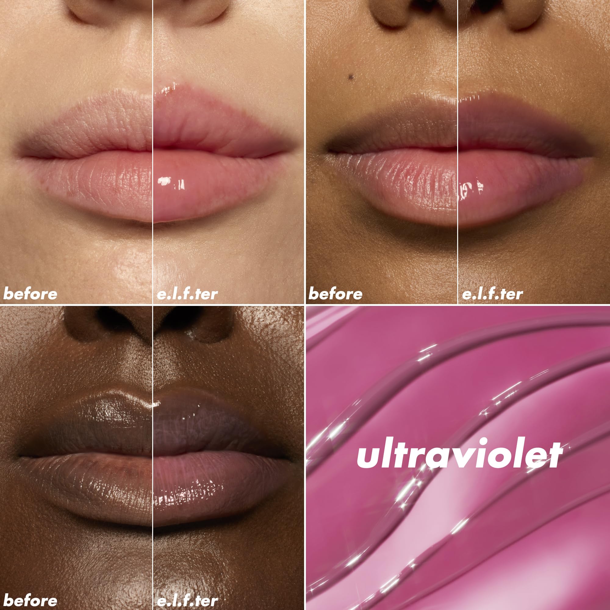 e.l.f. Glow Reviver Plumping Lip Oil - Ultraviolet - Vegan & Cruelty-Free 3