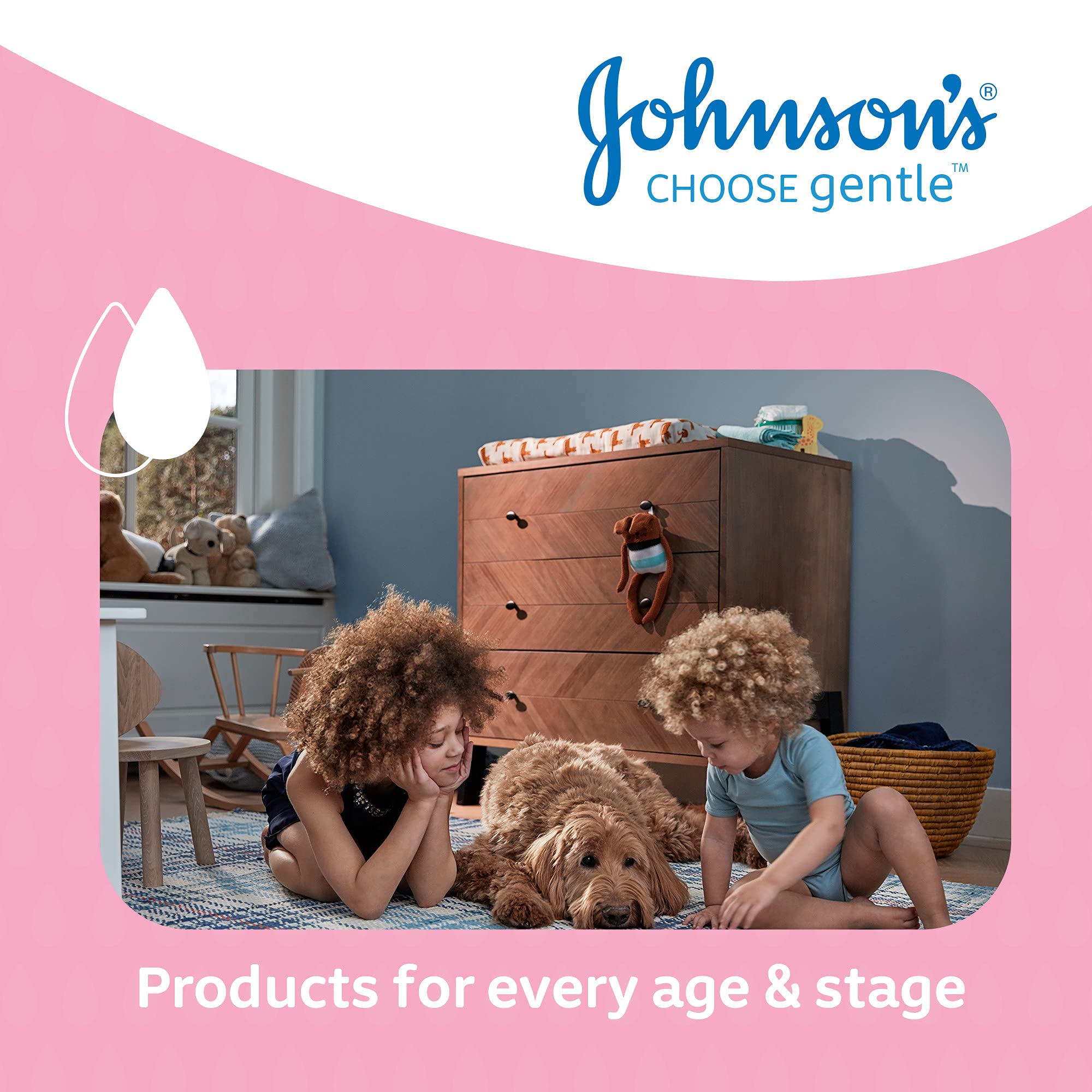 Johnson's Baby Wattepads - Packung mit 12 x 50 Stück, insgesamt 300 Stück 6