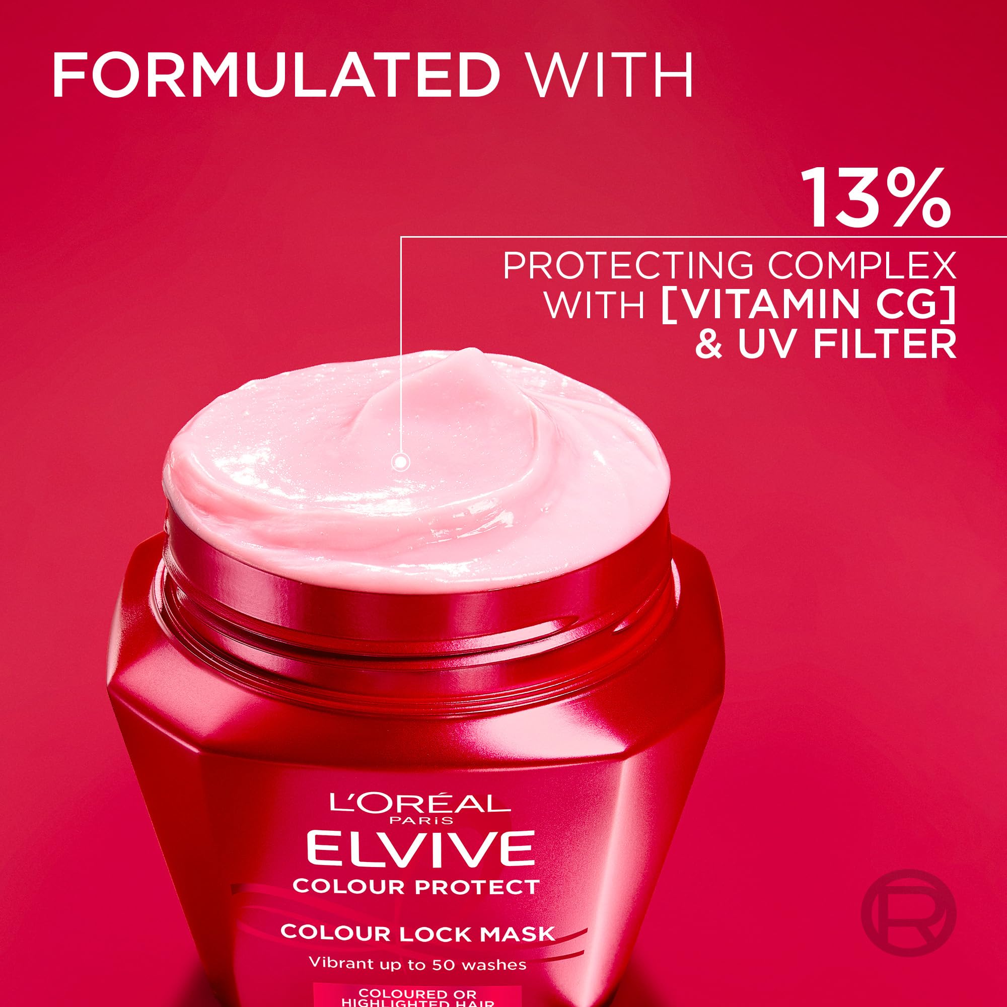 L'Oréal Paris Elvive Colour Protect Hair Mask with 13% Protecting Complex, 300ml 4