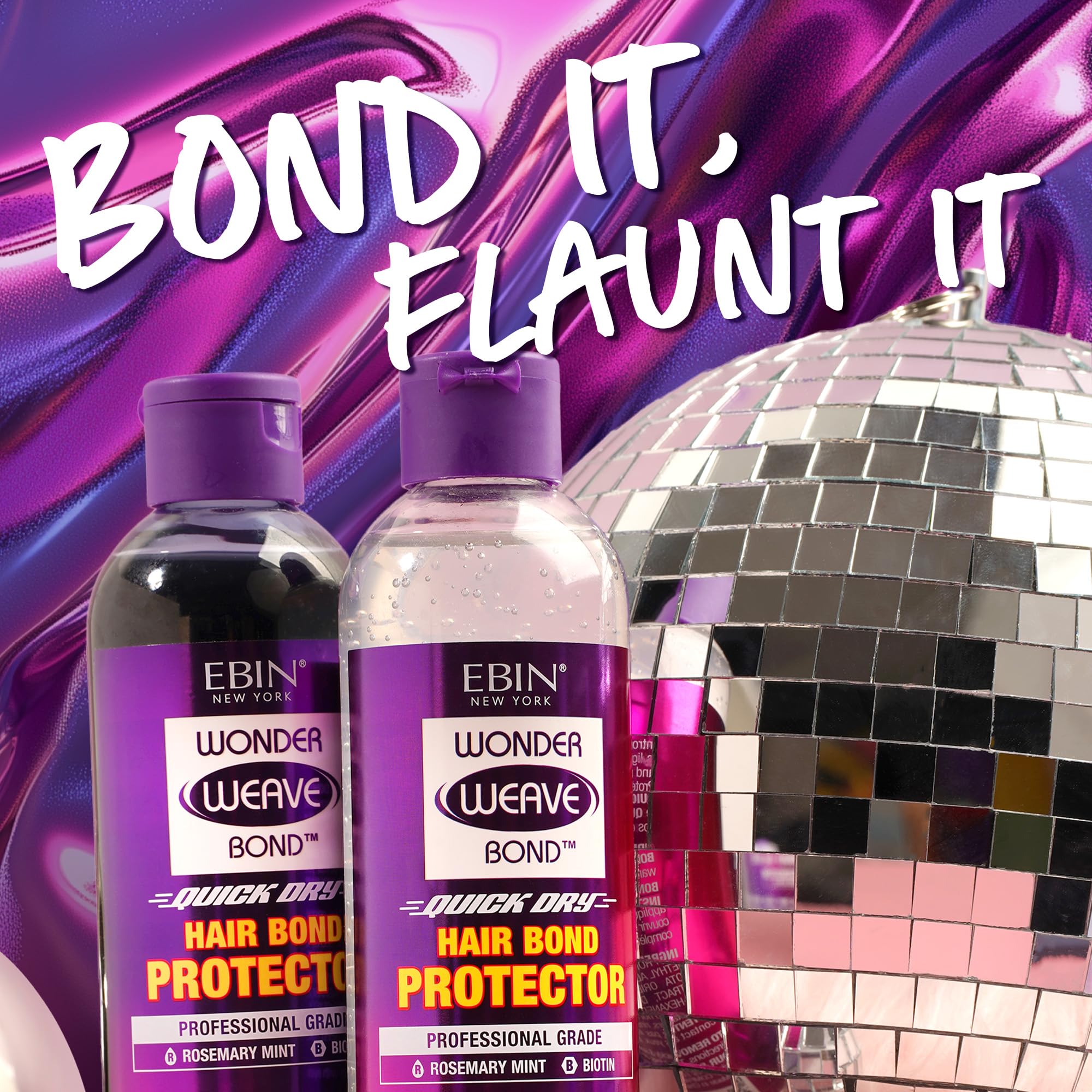 EBIN NEW YORK Wonder Weave Bond Protector for Wigs - Black, 3.38 fl.oz (100ML) 4
