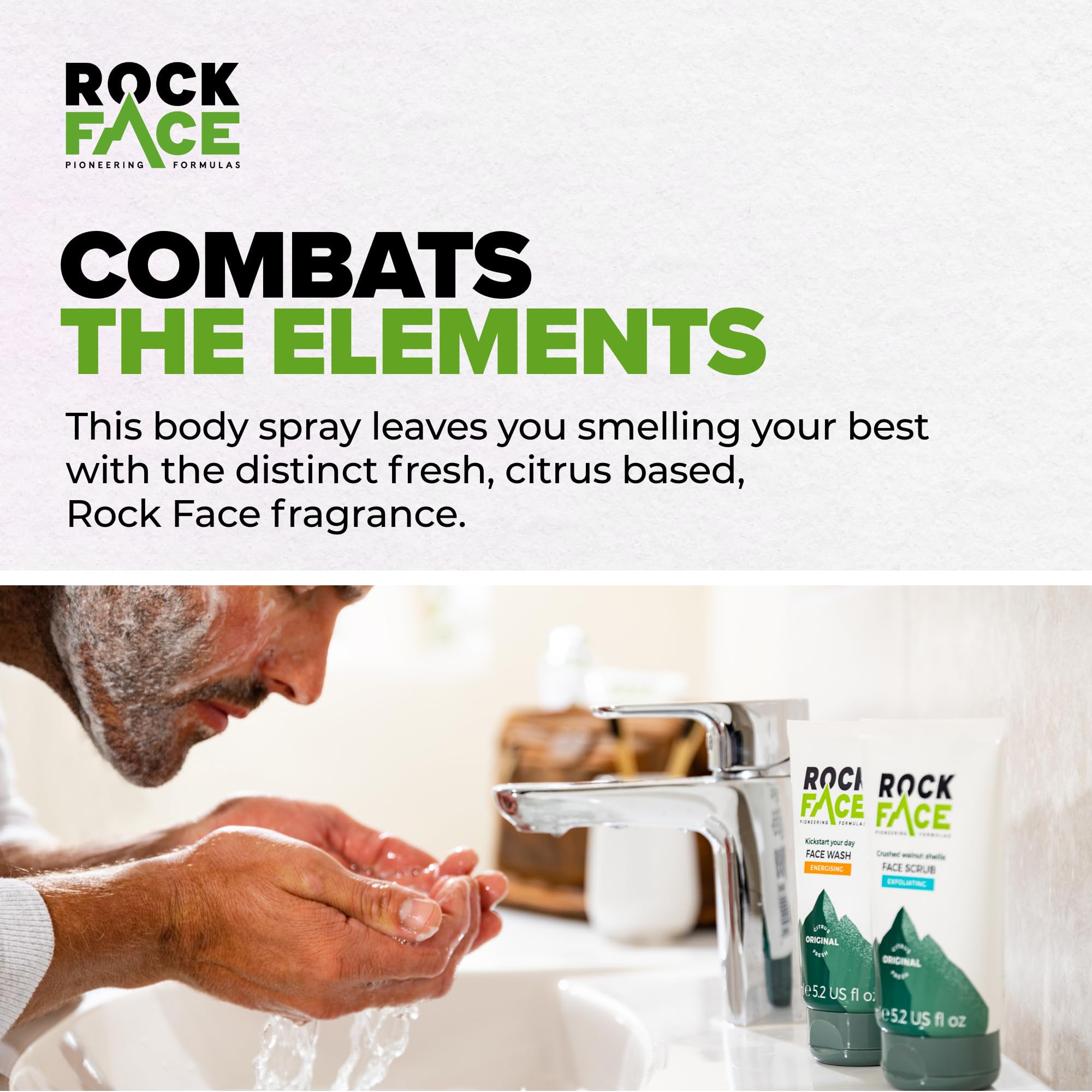 Rock Face Energising Face Wash for Men - Everyday Foaming Wash with Citrus & Lemon Scent, 100ml 5